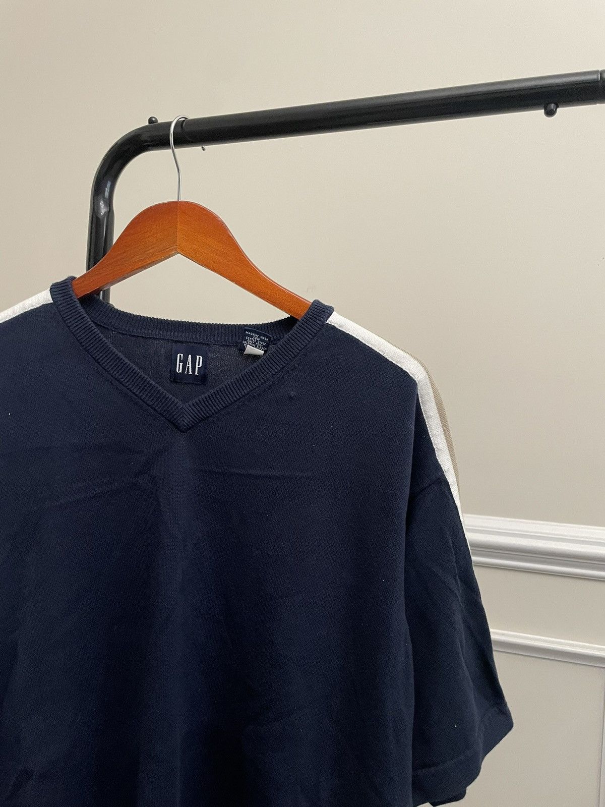 Vintage Vintage 90s Gap Striped Ribbed Sweater Knit Our Legacy Size US L / EU 52-54 / 3 - 1 Thumbnail