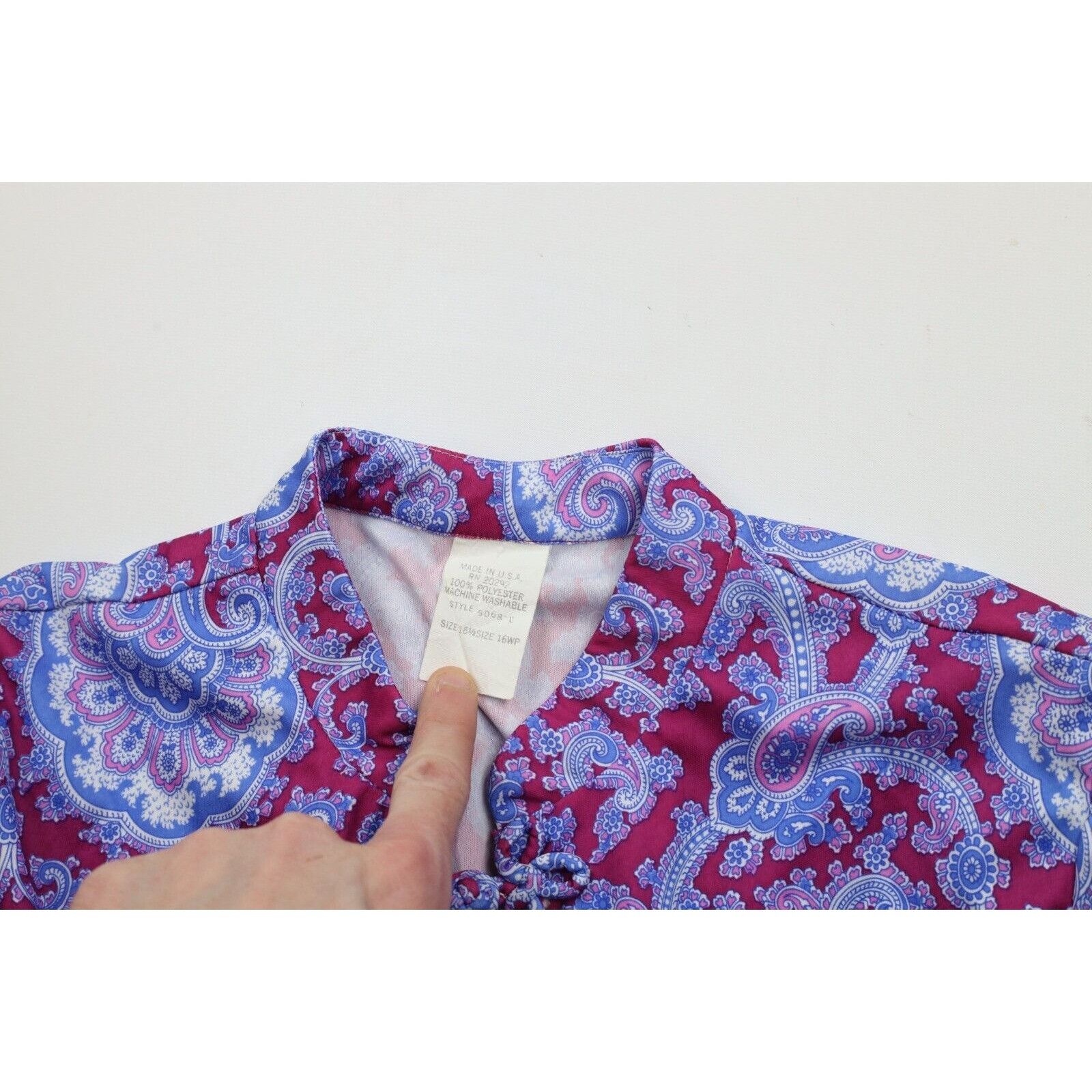 Vintage Vintage 70s Streetwear 2 Piece Knit Paisley Dress Size XXL / US 16-18 / IT 52-54 - 12 Thumbnail