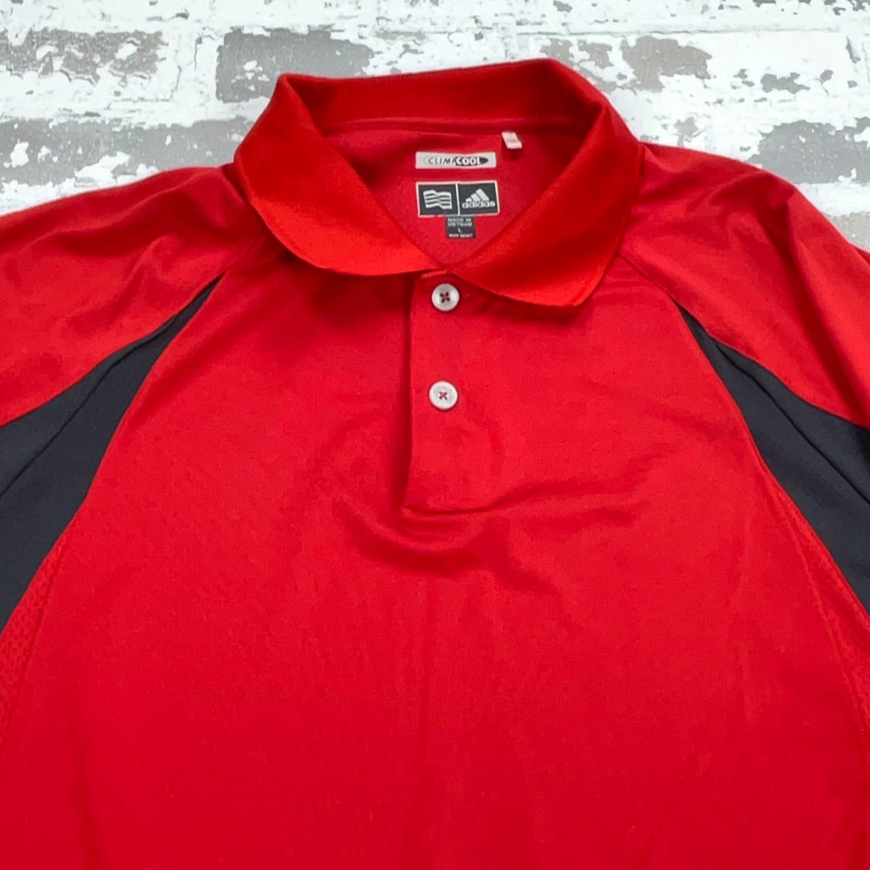 Adidas Adidas Polo Shirt Men Large Red Black Performance Golf Tennis Clima Cool Adult N Size US L / EU 52-54 / 3 - 4 Thumbnail
