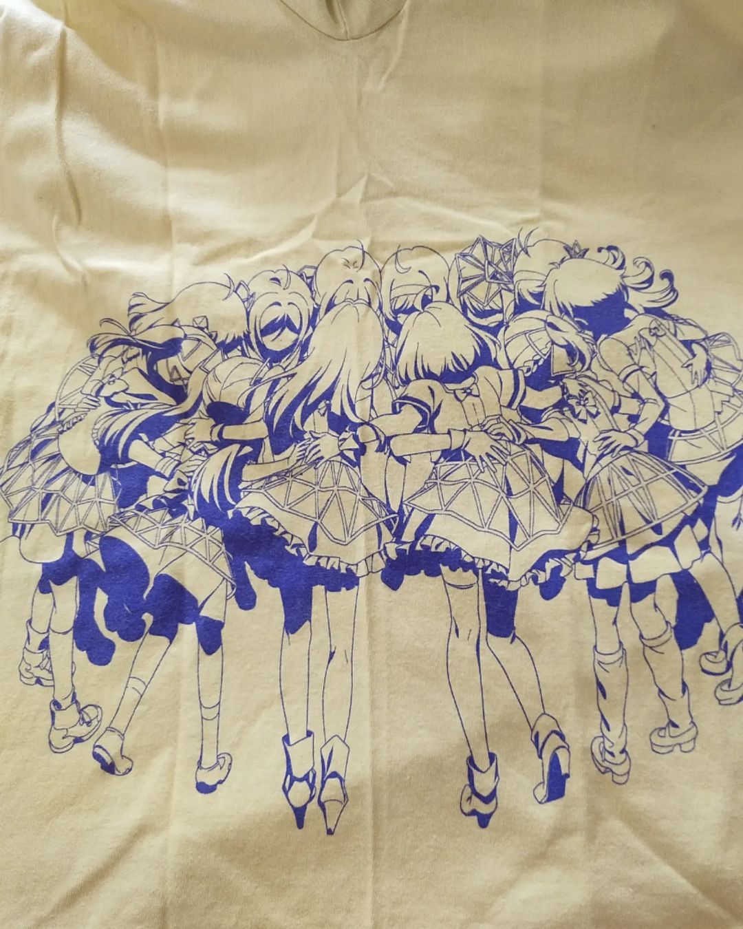 Anime × Japanese Brand Tokyo 7th Sisters Yellow Side Print Anime Tees Size US M / EU 48-50 / 2 - 3 Thumbnail