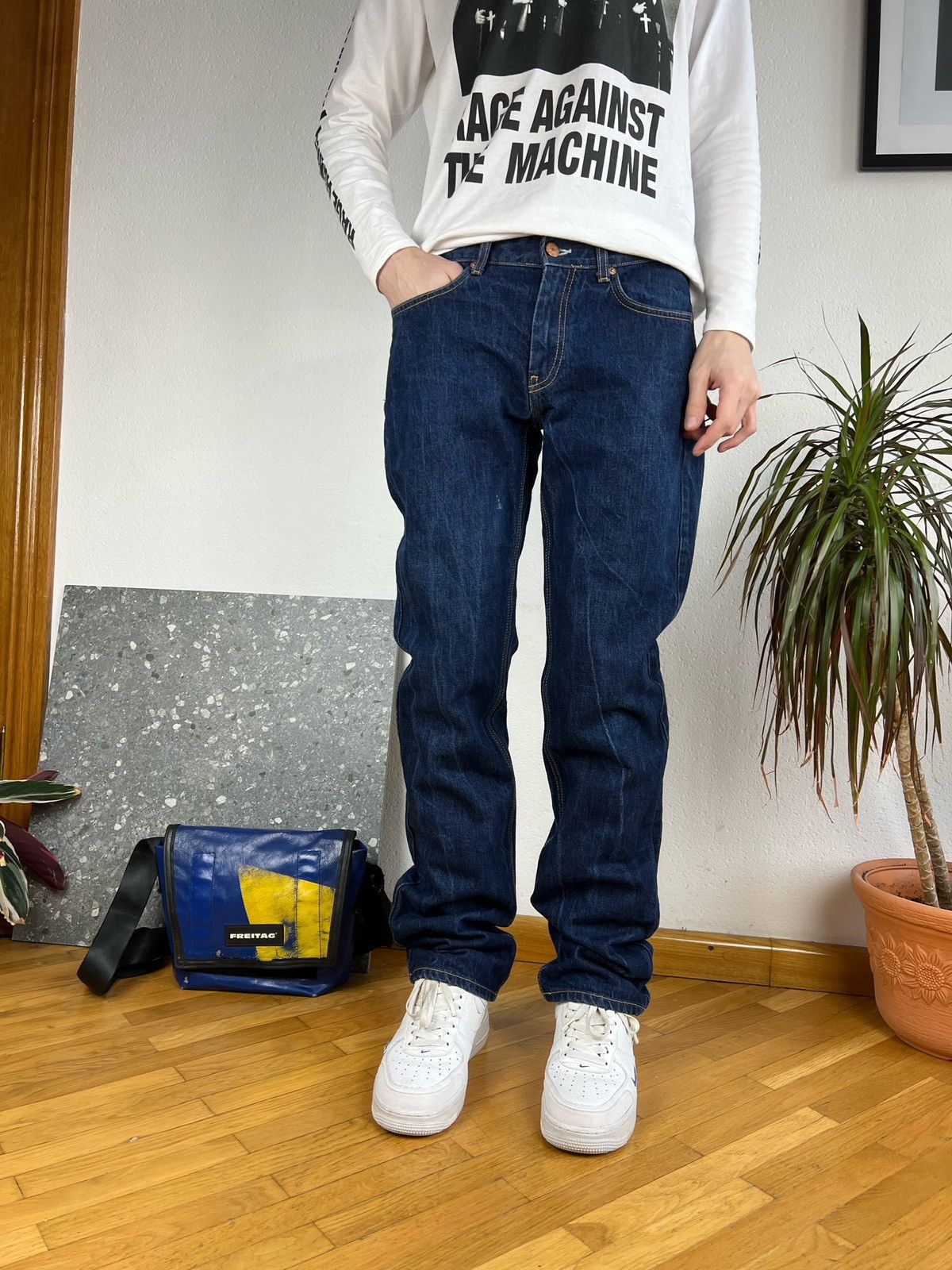 Acne Studios Acne Studios Mod alternative raw navy denim jeans Size US 31 - 4 Thumbnail
