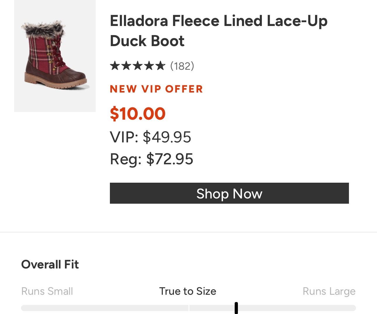 Designer × Other × Vintage Elladora Womens Fleece Lined Size 7.5 Duck Boot Burgundy Size US 7.5 / IT 37.5 - 6 Thumbnail