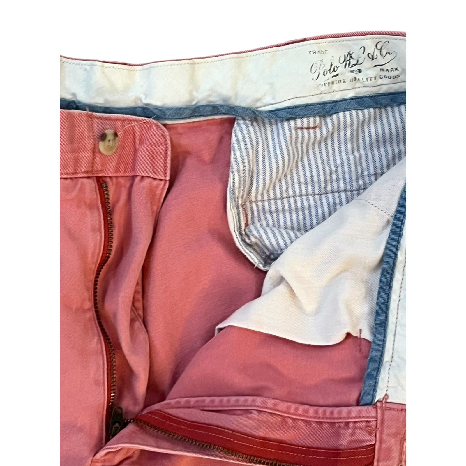 Polo Ralph Lauren Polo Ralph Lauren Chino Pants Men 36x32 Pink Classic Fit Flat Front Straight Size US M / EU 48-50 / 2 - 7 Thumbnail