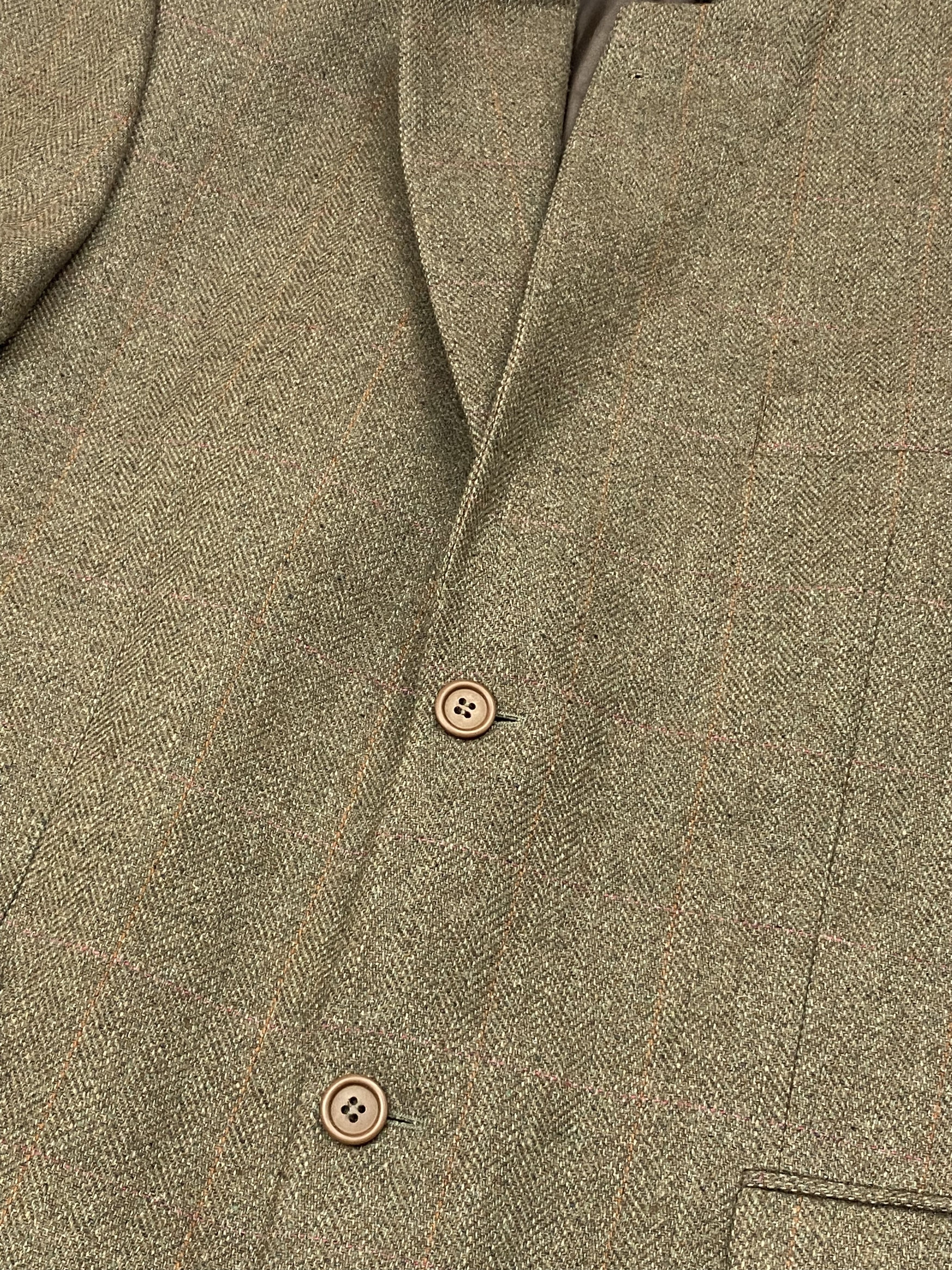 Vintage Vintage SKOPES Light Brown Tweed Blazer M571 Size 42S - 6 Thumbnail