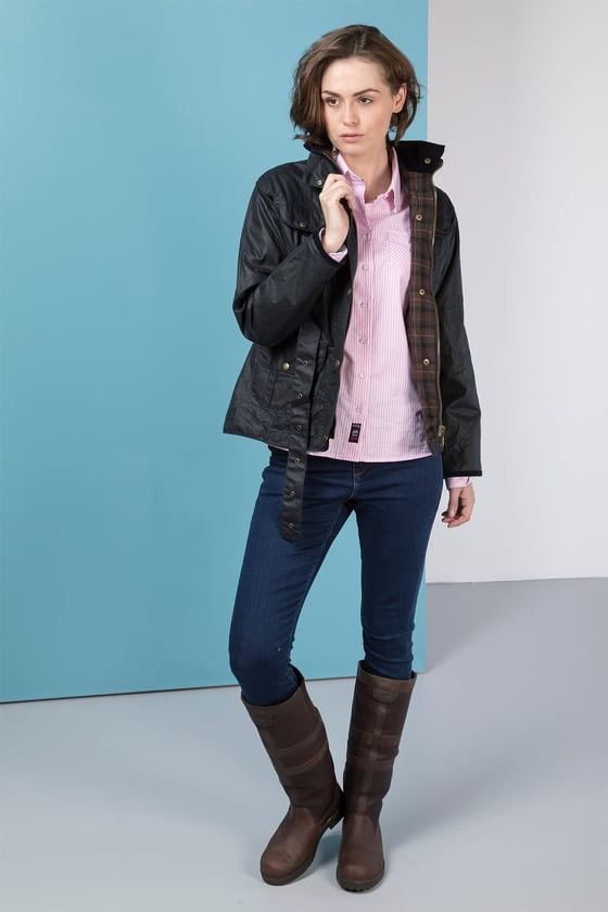 Other Rydale Waxed Jacket Black Belted Country Outdoor British Size M / US 6-8 / IT 42-44 - 3 Thumbnail