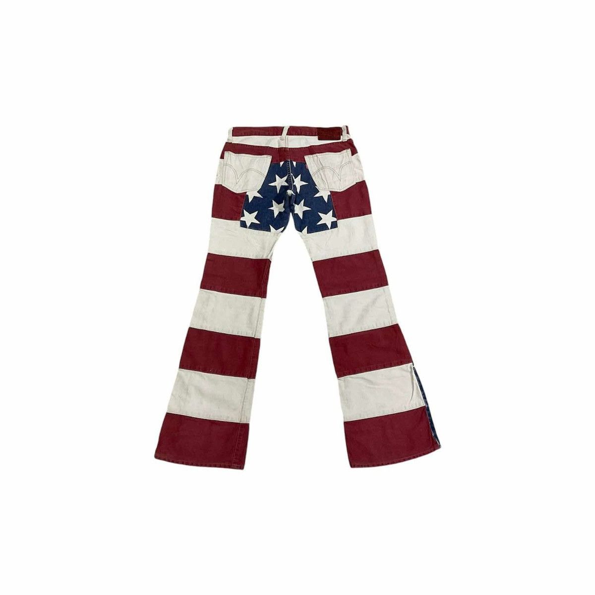 Hysteric Glamour 🔥Y2K Archived Hysteric Glamour Hagi Flared Denim USA Flag Size US 30 / EU 46 - 5 Thumbnail