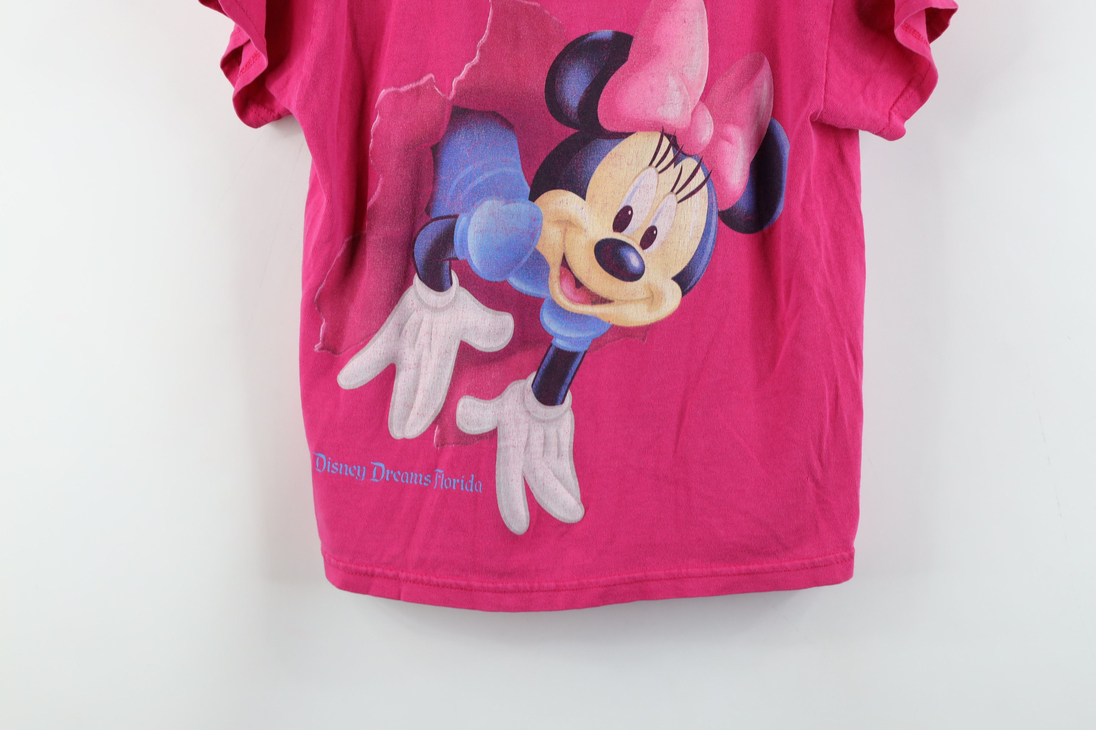 Disney × Vintage Vintage Disney Cropped Disney Dreams Minnie Mouse T-Shirt Size XS / US 0-2 / IT 36-38 - 3 Thumbnail