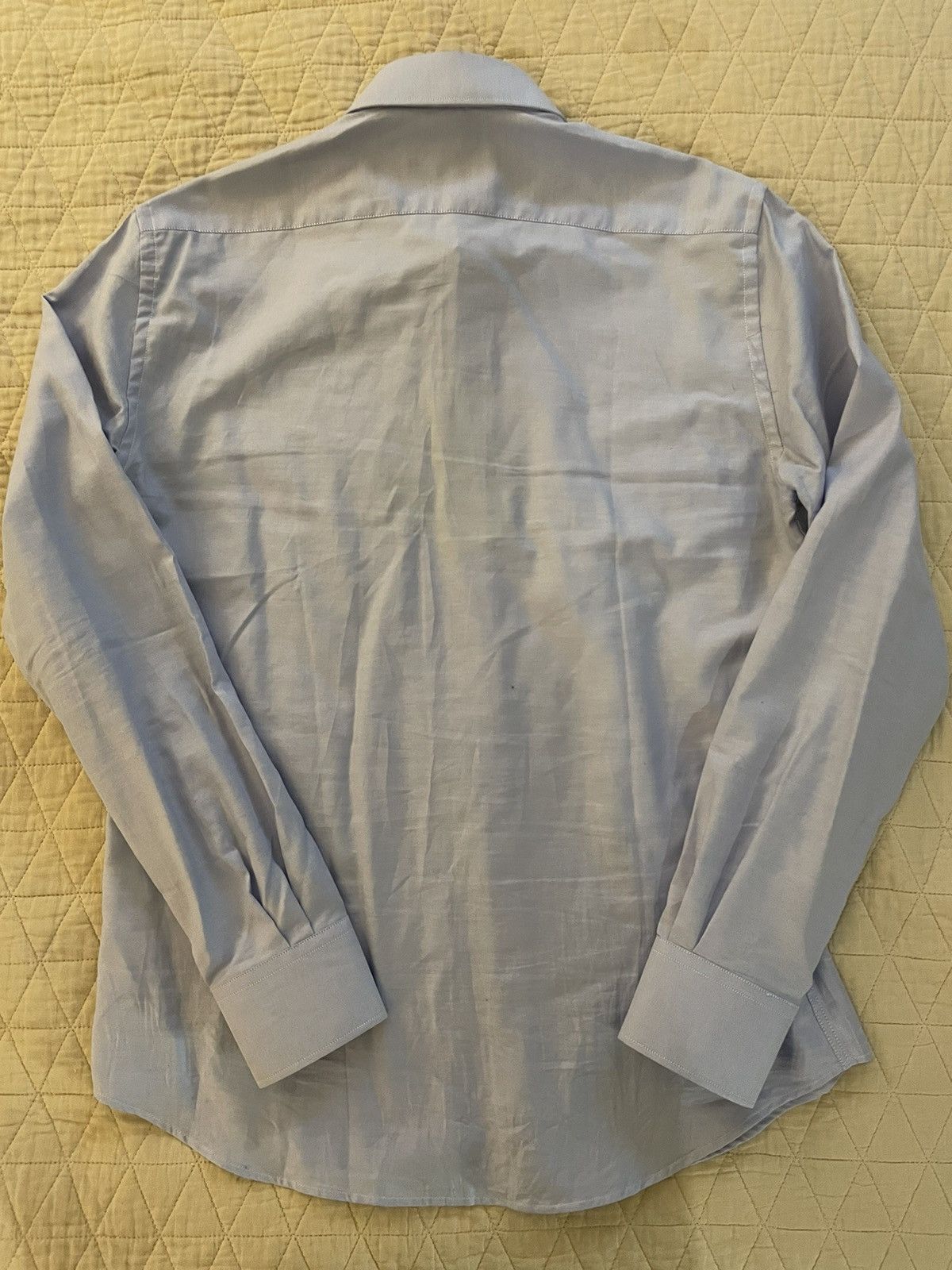 Carolina Herrera Spread Collar Monogram Dress Shirt Size US L / EU 52-54 / 3 - 8 Thumbnail