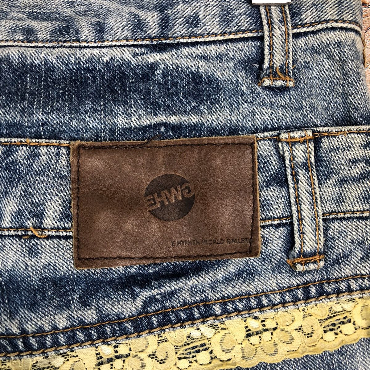 Japanese Brand Ehypen World Gallery double waist Blue Denim Pants #A1008 Size US 30 / EU 46 - 19 Thumbnail