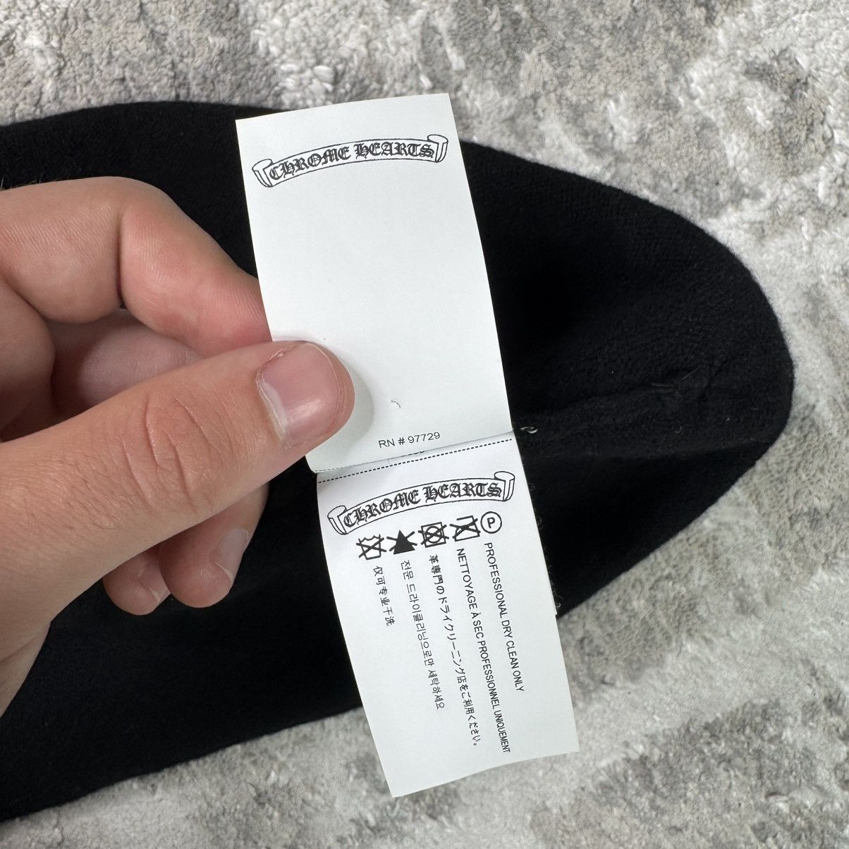 Chrome Hearts Triple cross leather patch cashmere ski mask beanie Size ONE SIZE - 12 Thumbnail
