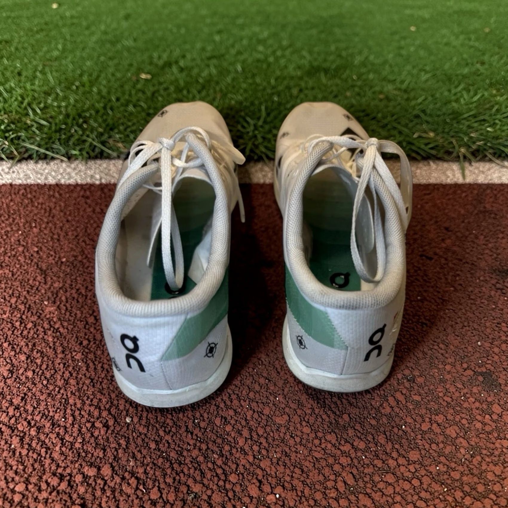 Vintage On Cloudspike 10000m 2 Undyed White Mint Green Distance Track Spikes Mens 7 Size US 7 / EU 40 - 4 Thumbnail