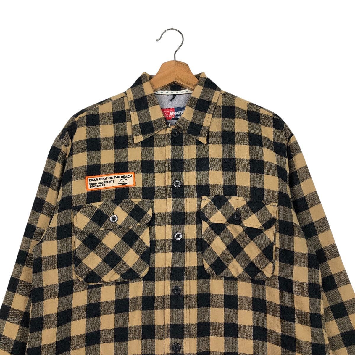 Japanese Brand Bear Sports USA Vintage Checkered Flannel Size US M / EU 48-50 / 2 - 4 Thumbnail