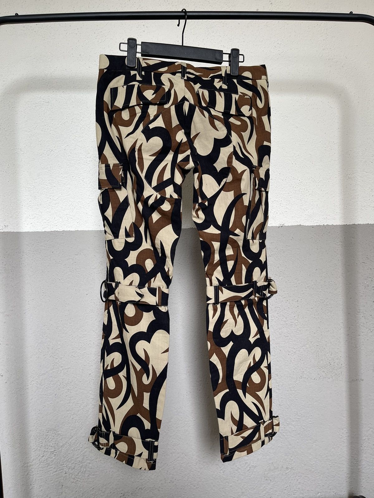 Japanese Brand × Number (N)ine AW04 Number Nine Tribal Heart Camo Bondage Pant AW04/05 Size US 31 - 6 Thumbnail