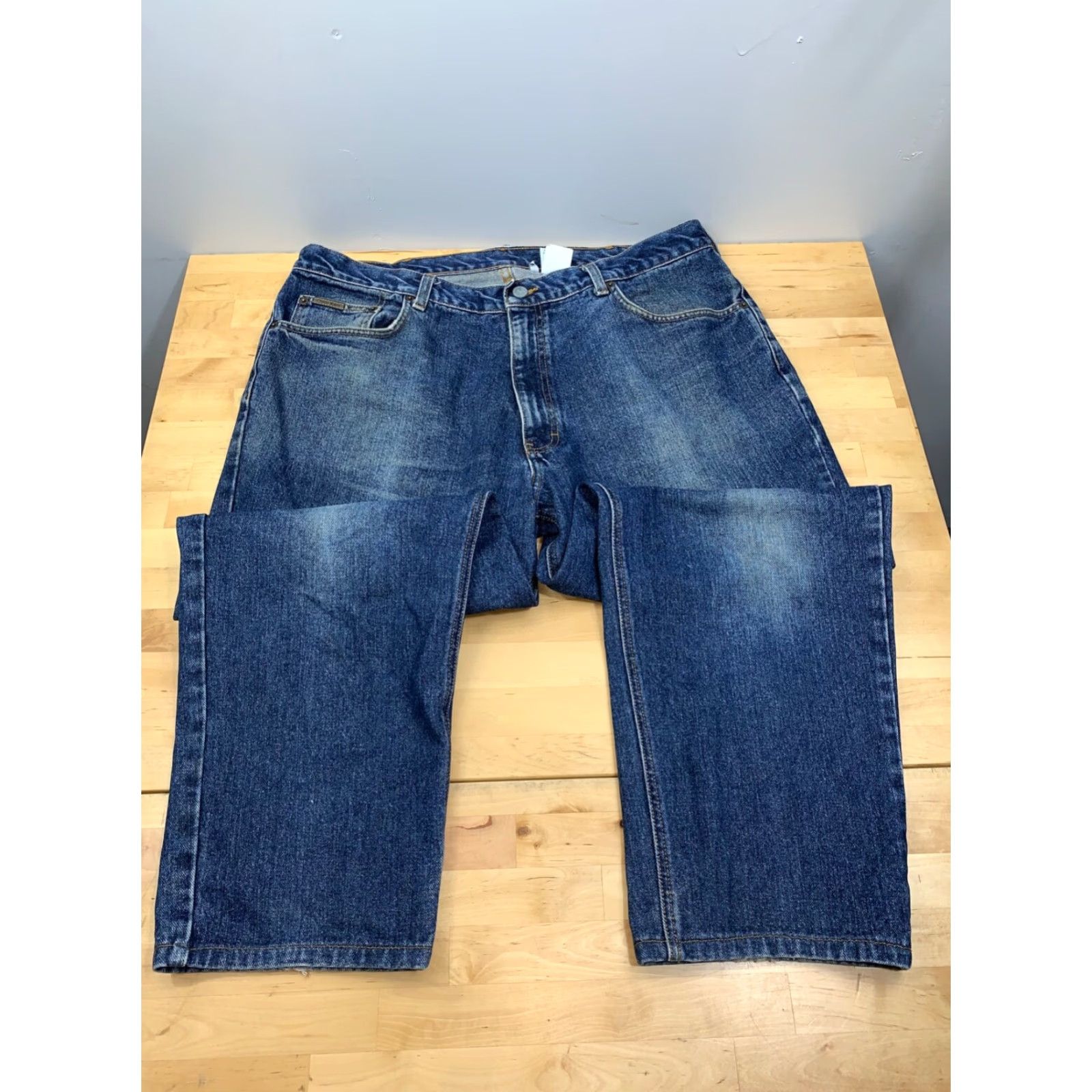 Calvin Klein VINTAGE Calvin Klein Denim Jeans Mens 40x26 Medium Wash Blue USA Jeans Men 40 26 Straight Blue USA Mens Size US 40 / EU 56 - 2 Thumbnail