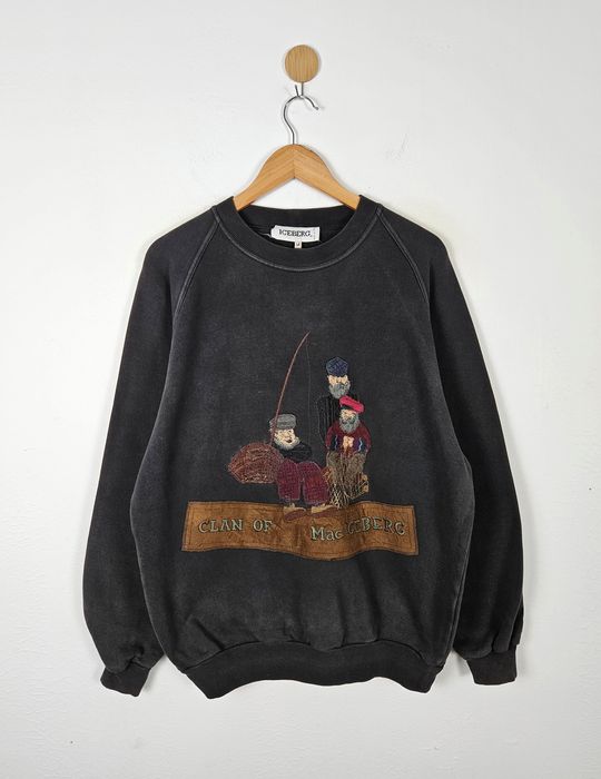 Iceberg Iceberg History Jeans Clan of Iceberg Embroidery sweatshirt ...