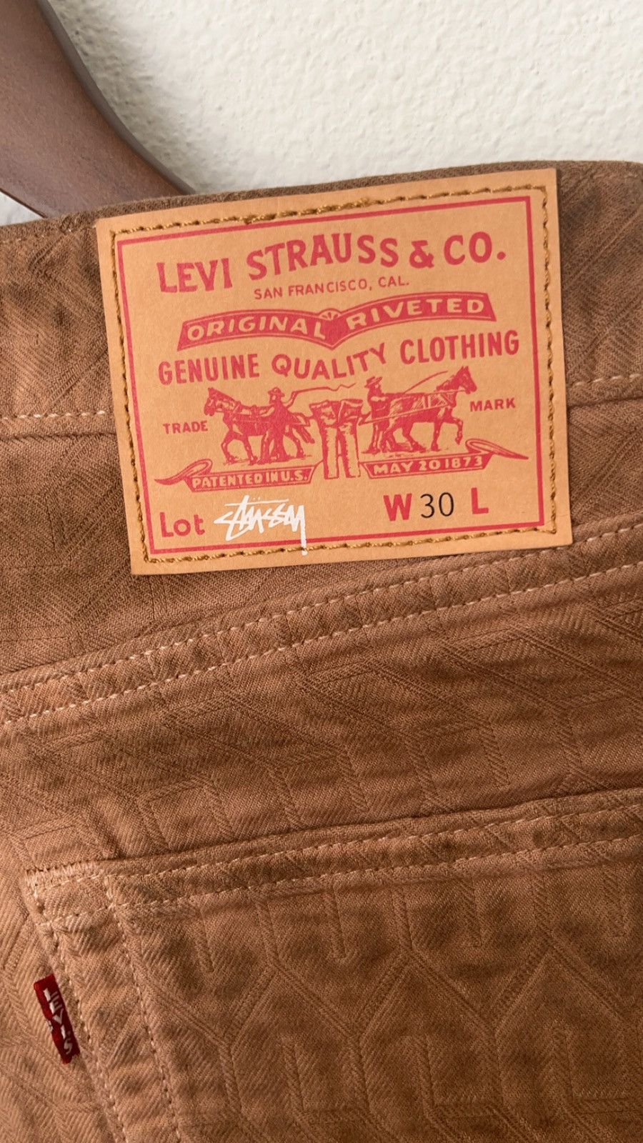 Levi's × Stussy STÜSSY & LEVI'S DYED JACQUARD JEAN Size US 30 / EU 46 - 7 Thumbnail