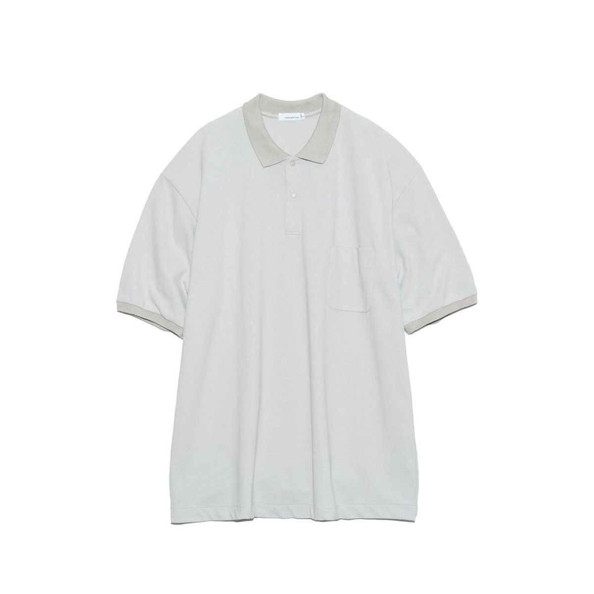 Nanamica NANAMICA S/S POLO SHIRT, LIGHT GREY Size US M / EU 48-50 / 2 - 3 Thumbnail