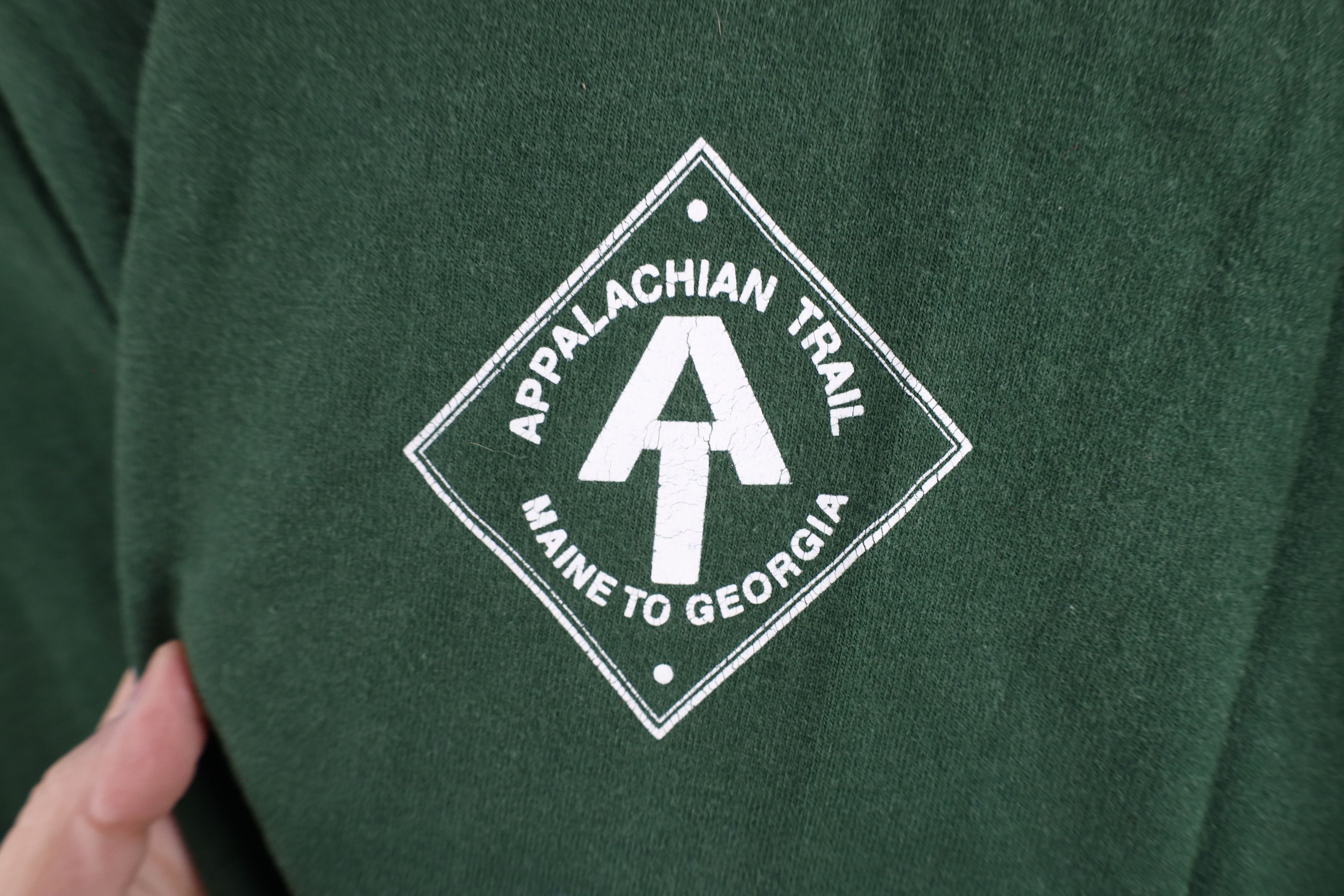 Vintage Vintage 90s Appalachian Trail Maine to Georgia T-Shirt Green Size US XXL / EU 58 / 5 - 4 Thumbnail
