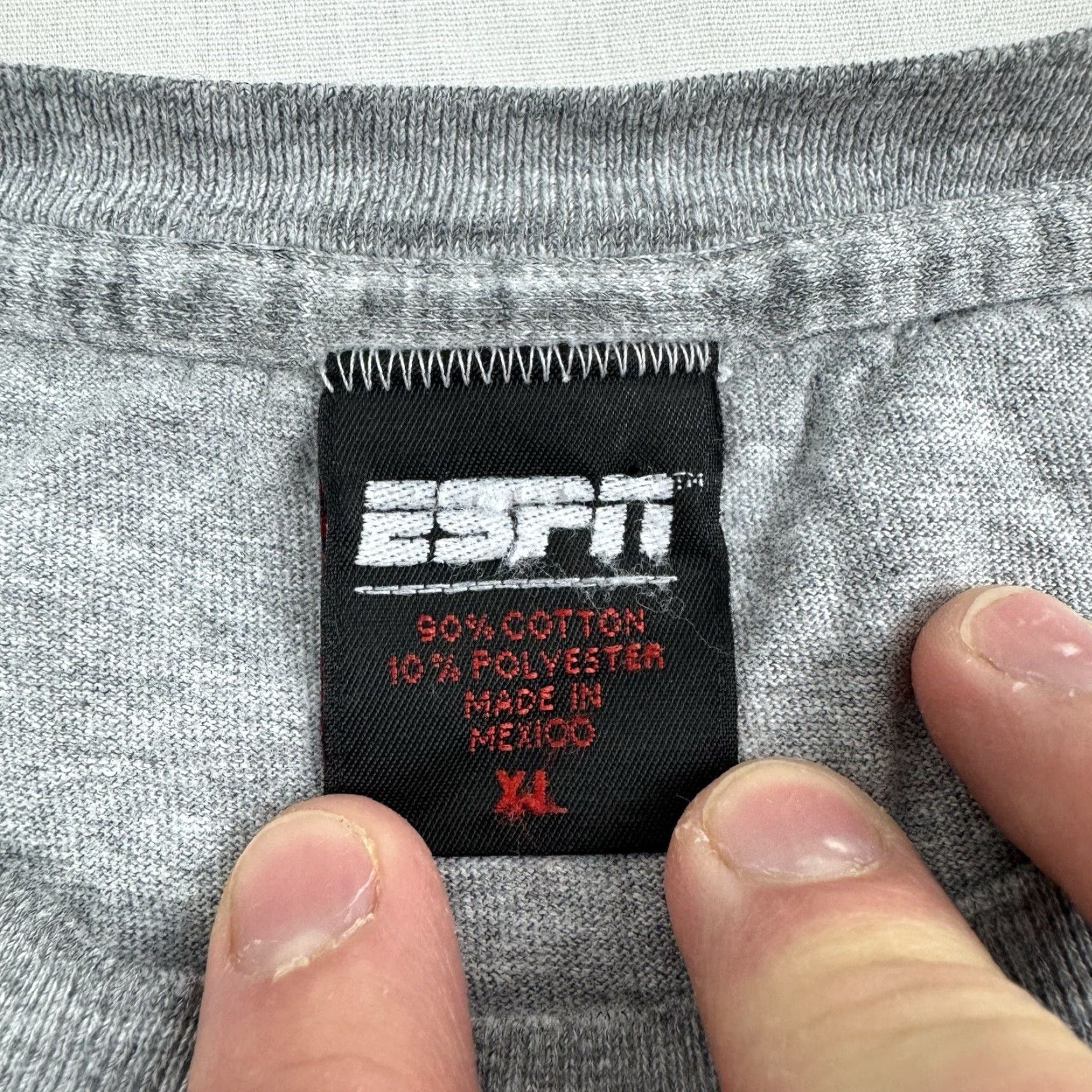 Vintage VINTAGE ESPN T SHIRT Adult XL Gray Sports Long Sleeve Y2K Grunge Sportscenter Mens Size US XL / EU 56 / 4 - 4 Thumbnail