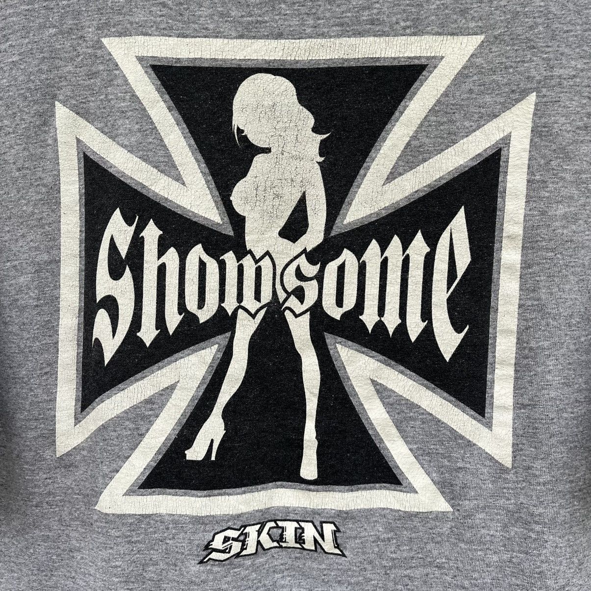 Hook-Ups Thrashed Vintage Skin Industries Skateboard Brand Tee Size US M / EU 48-50 / 2 - 3 Thumbnail