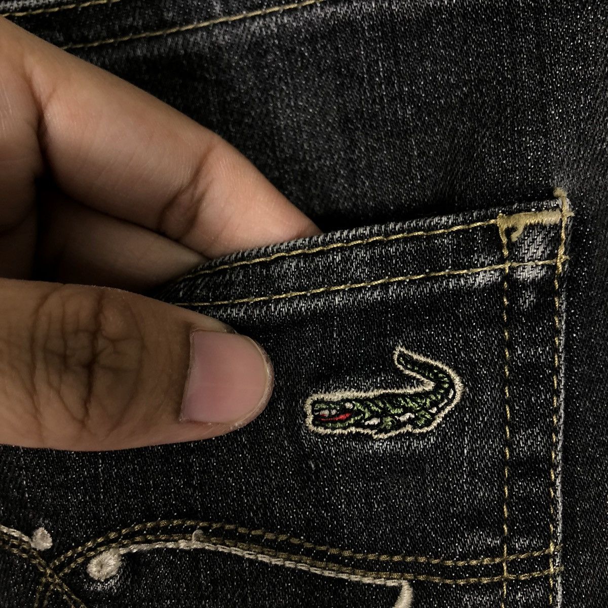 Japanese Brand 🔥RARE SELVEDGES DENIM JEANS CROCODILE Size US 30 / EU 46 - 15 Thumbnail