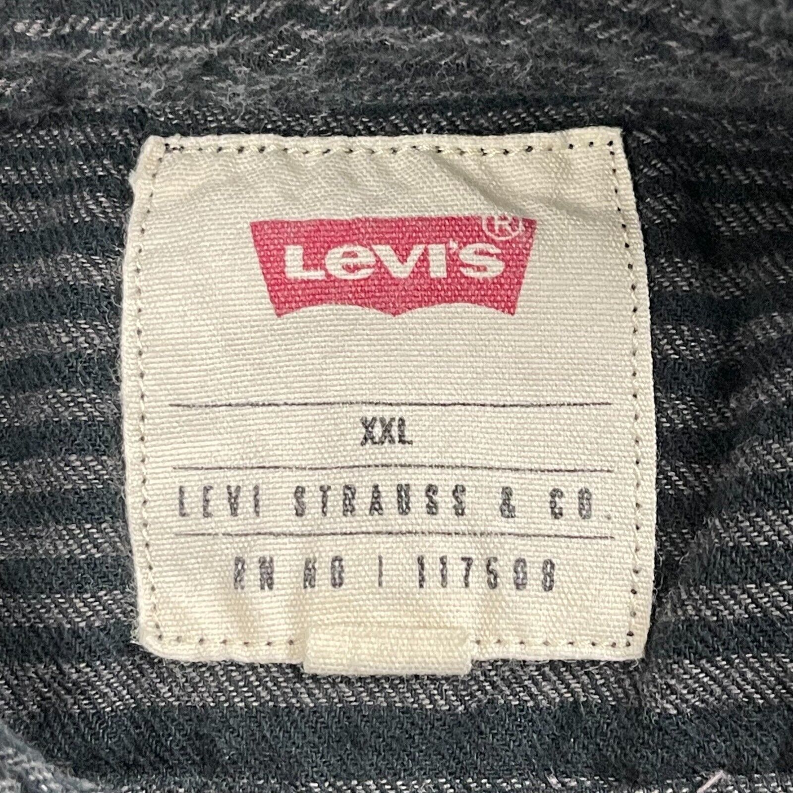 Levi's LEVI STRAUSS Mens Size XXL 2XL Striped Button Front Shirt Size US XXL / EU 58 / 5 - 2 Thumbnail