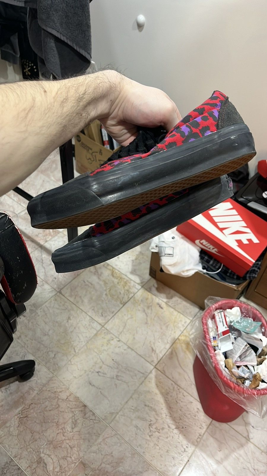 Vans Stray Rats X Vault UA Old Skool NS OG LX 'Raven Racing Red' Size US 9.5 / EU 42-43 - 4 Thumbnail
