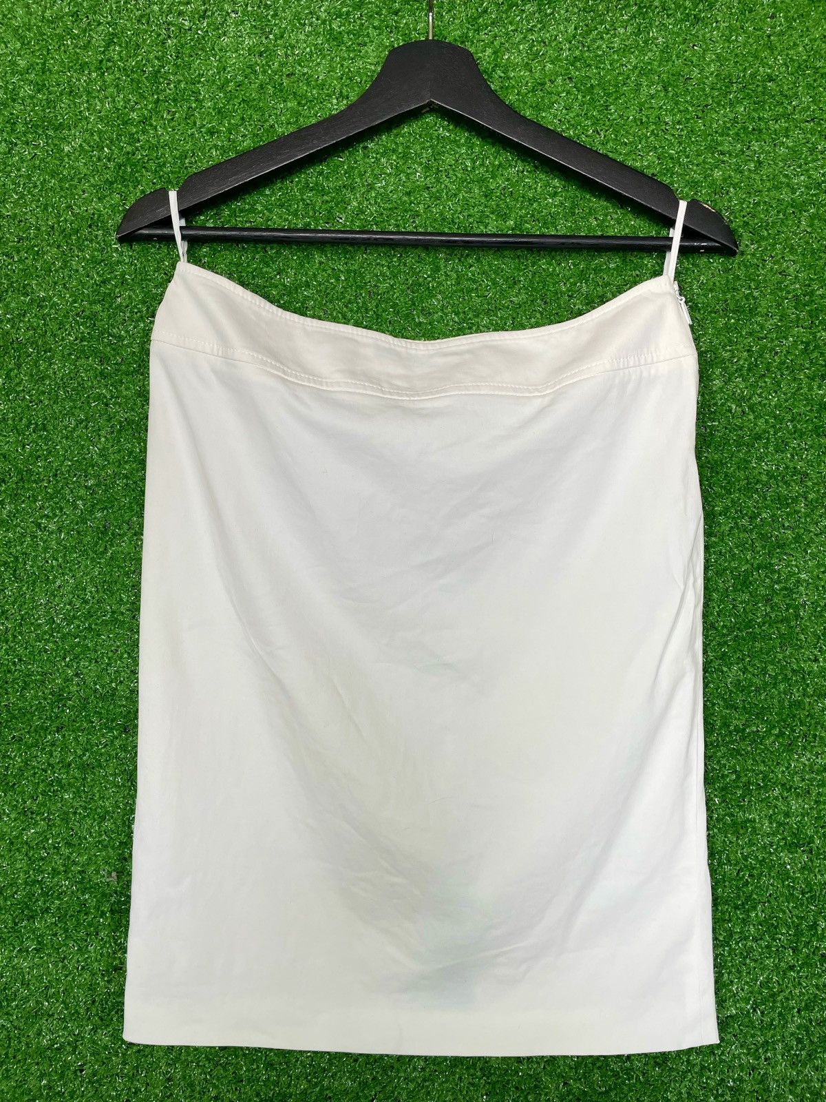 Gucci Gucci White Women Mid Cotton Skirt Size 38 Leather & Bamboo Size 26" / US 2 / IT 38 - 9 Thumbnail