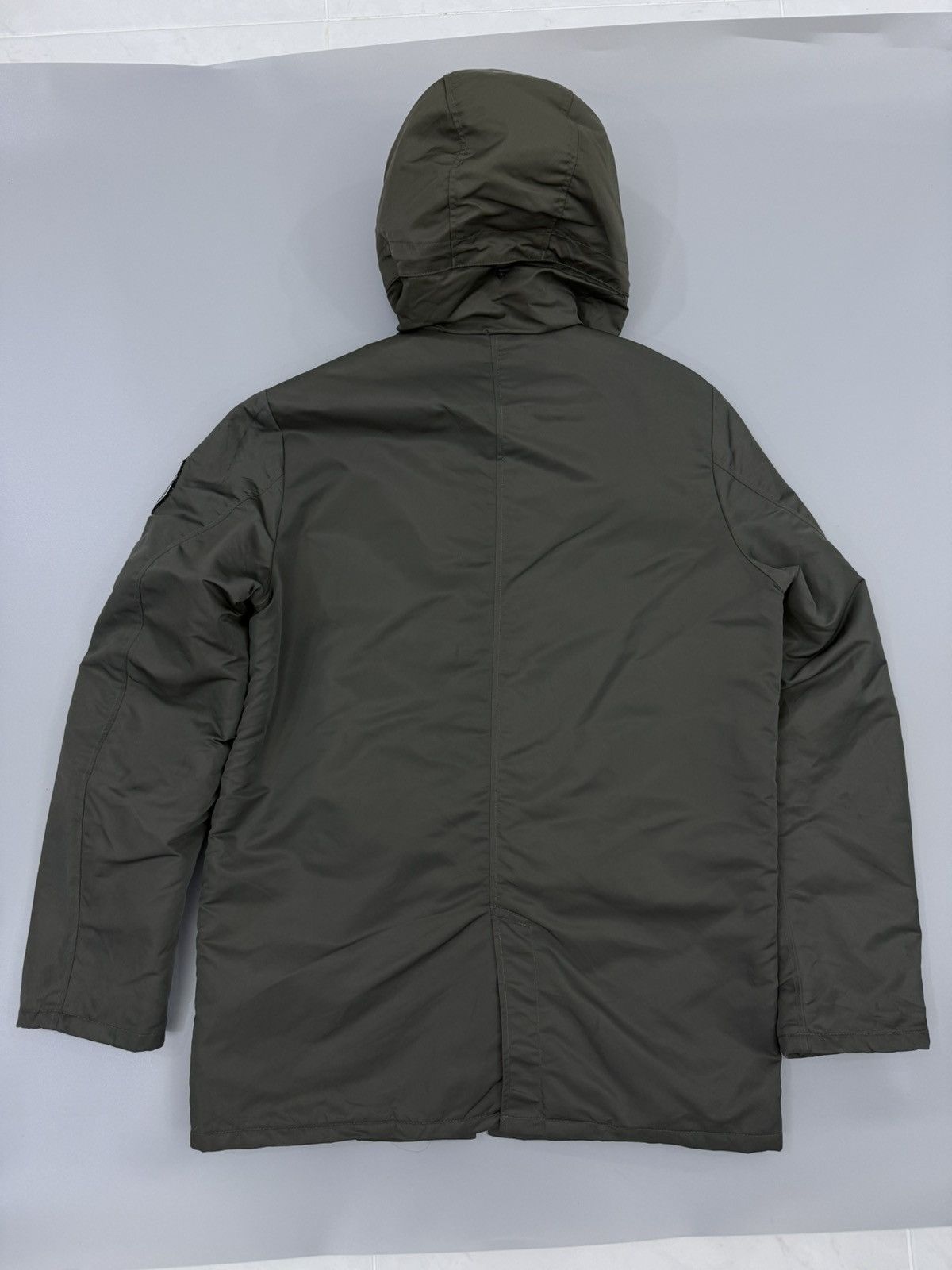 Adidas 2011 Adidas Trefoil Parka Green Military Nylon Fur Jacket Size US L / EU 52-54 / 3 - 8 Thumbnail
