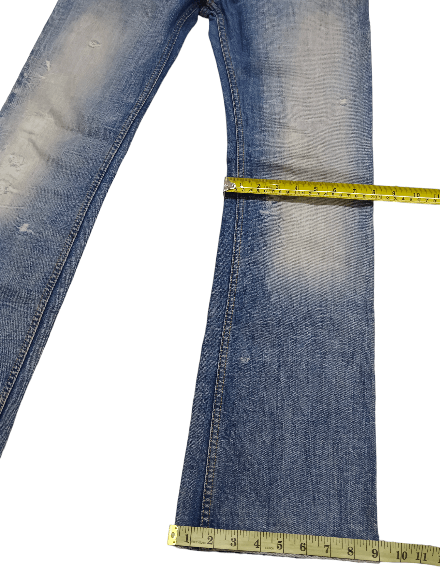 Diesel 🔥Diesel🔥 Distressed Mud Washed Minimalist Flare Denim Size US 27 - 11 Thumbnail