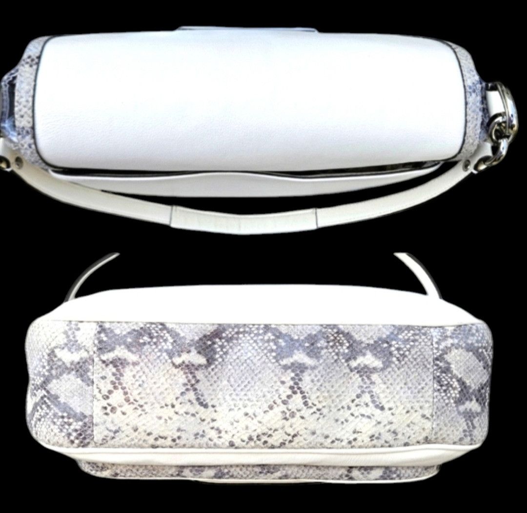 Coach Coach Taylor Mixed Leather Snakeskin Marin Flap Satchel Size ONE SIZE - 4 Thumbnail