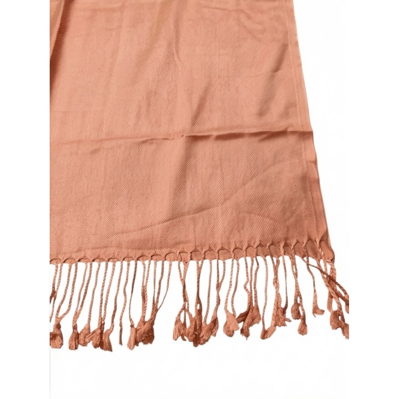 Other NWT New Pashmina Large Soft Shawl Viscose Scarf In Peach Size ONE SIZE - 3 Thumbnail