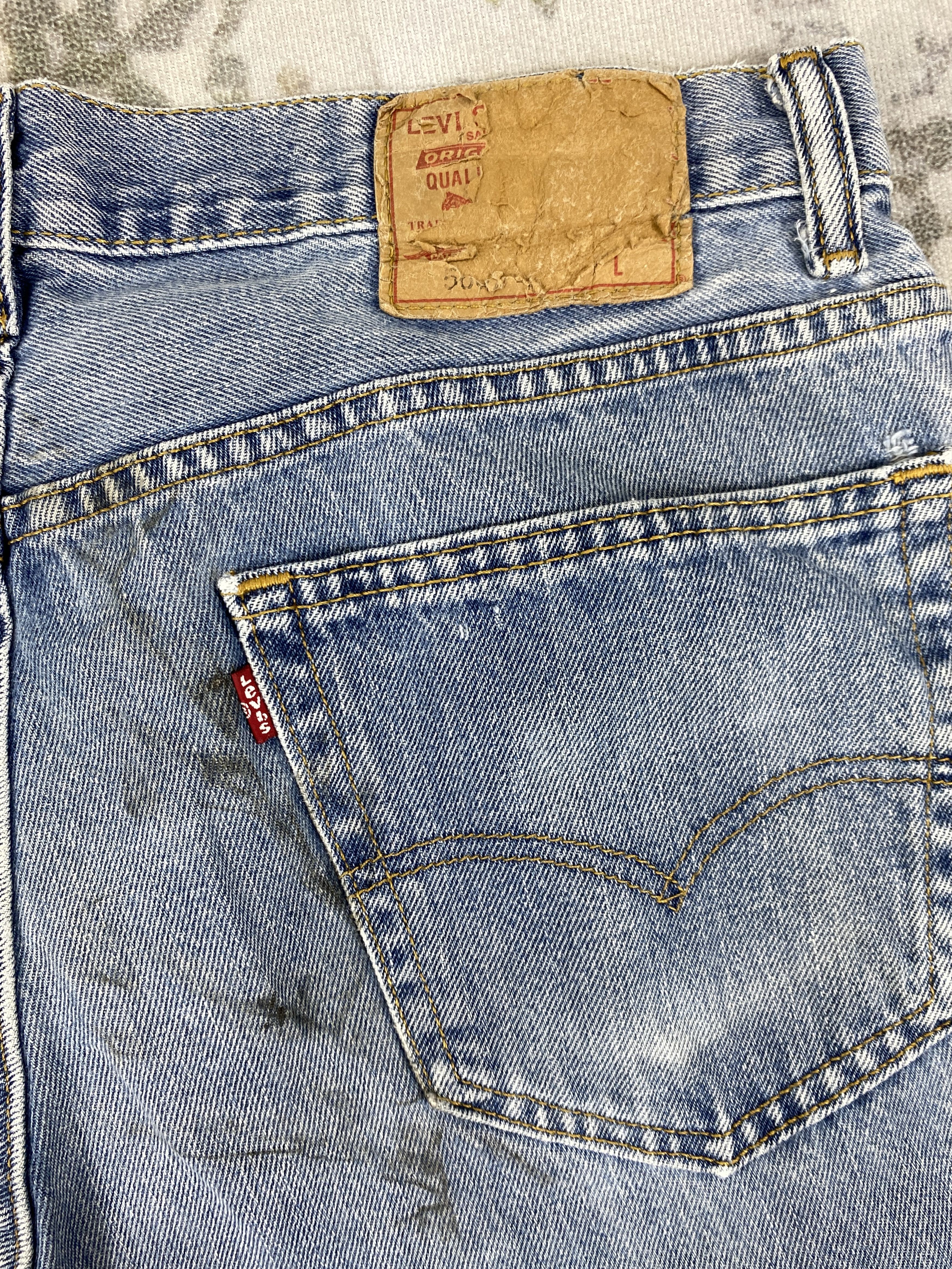 Levi's Vintage Levi's Pale Blue 35 x 35.5 Denim -JN304 Size US 35 - 12 Thumbnail