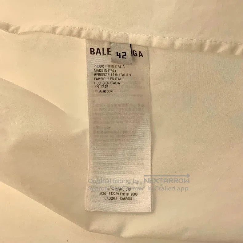 Balenciaga Balenciaga Letter Print Collared Shirt Jacket. Size US L / EU 52-54 / 3 - 4 Thumbnail