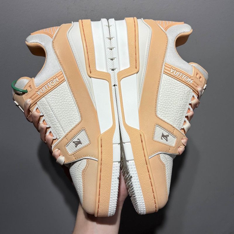 Louis Vuitton Louis Vuitton Trainer Low-Top Sneakers in Orange Size US 10 / EU 43 - 7 Thumbnail