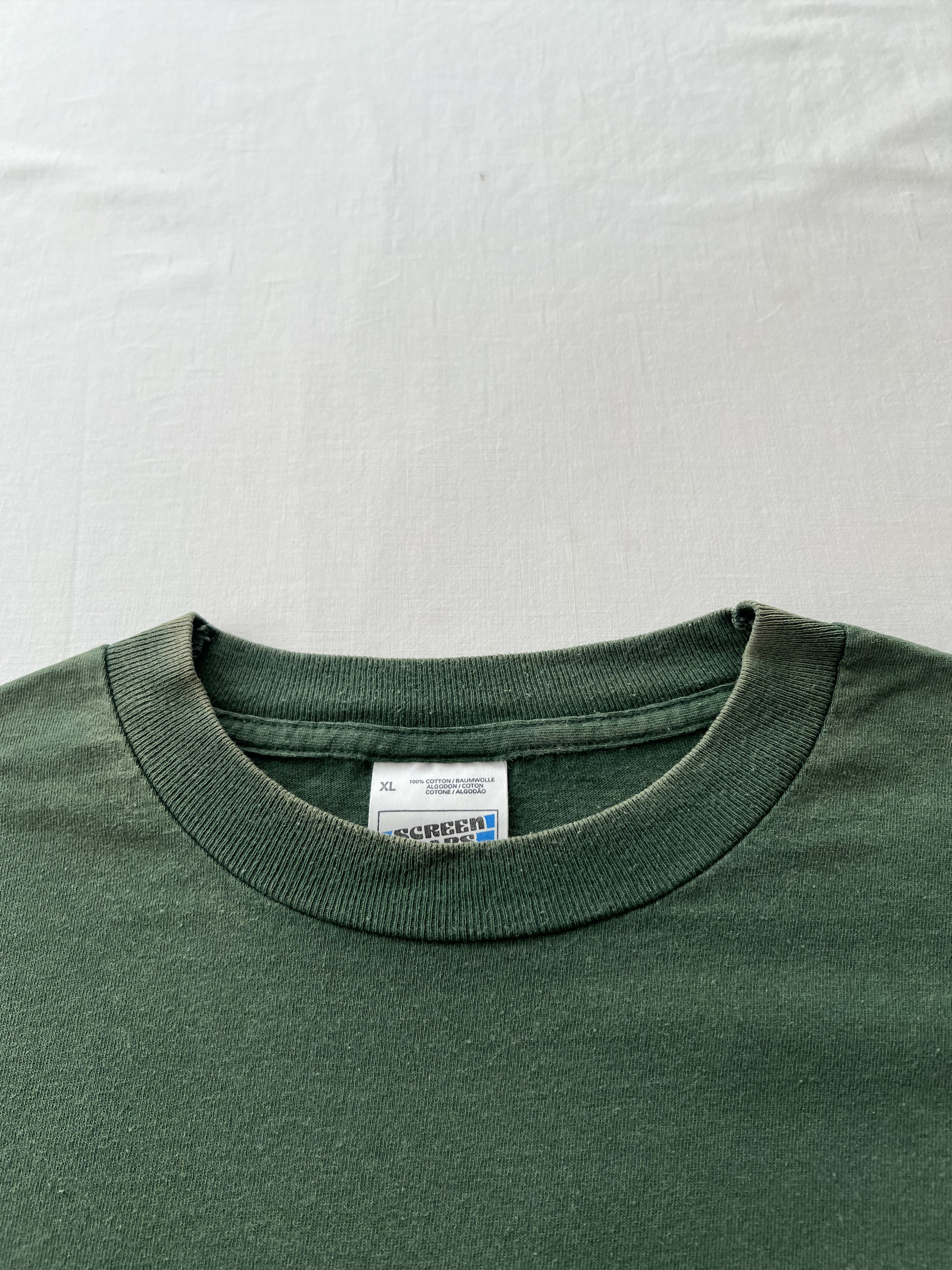 Band Tees Vintage 1997 U2 Popmart Tour Rock Band Faded Green T-shirt Size US XL / EU 56 / 4 - 19 Thumbnail