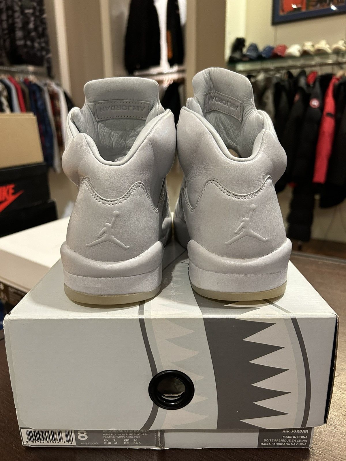 Jordan Brand Jordan 5 Retro Pure Platinum Size US 8 / EU 41 - 6 Thumbnail