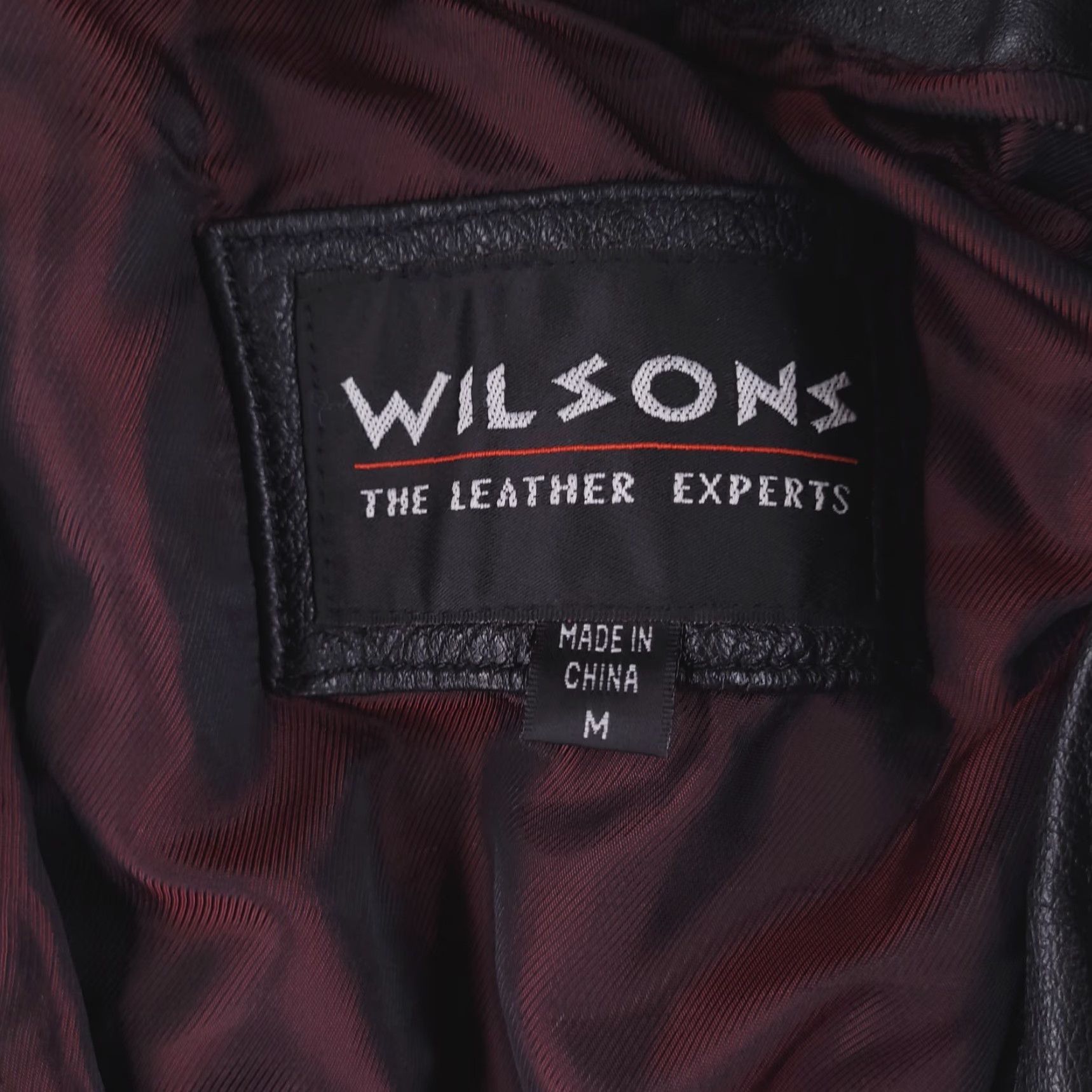 Vintage Wilsons Leather Coat Mens M Black Overcoat Real Genuine Leather Jacket Pattern Solid Vintage No Size US M / EU 48-50 / 2 - 4 Thumbnail