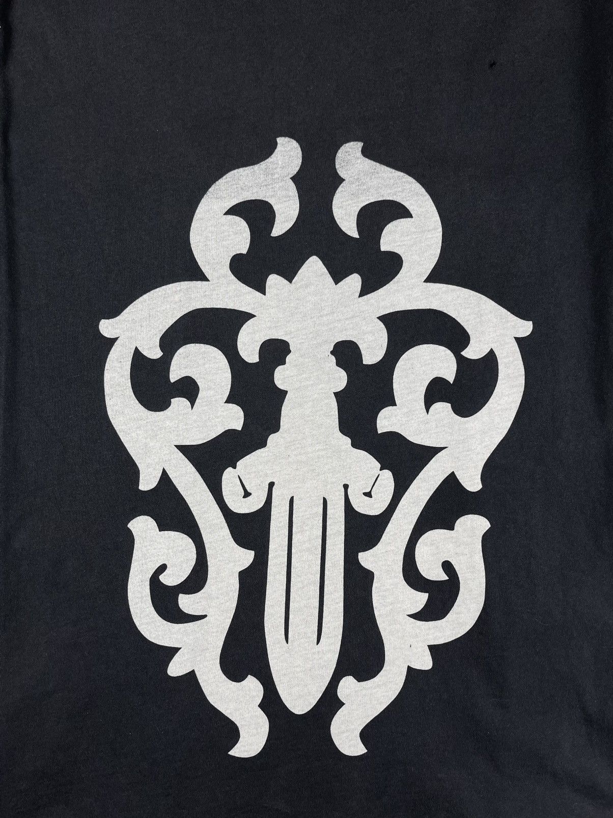 Chrome Hearts Chrome Hearts Vintage Dagger T Bar Logo Distressed Tshirt Size US M / EU 48-50 / 2 - 3 Thumbnail