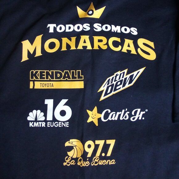 MLB Deadstock Eugene Monarchs Emeralds Promotional T-Shirt Size US XL / EU 56 / 4 - 6 Thumbnail