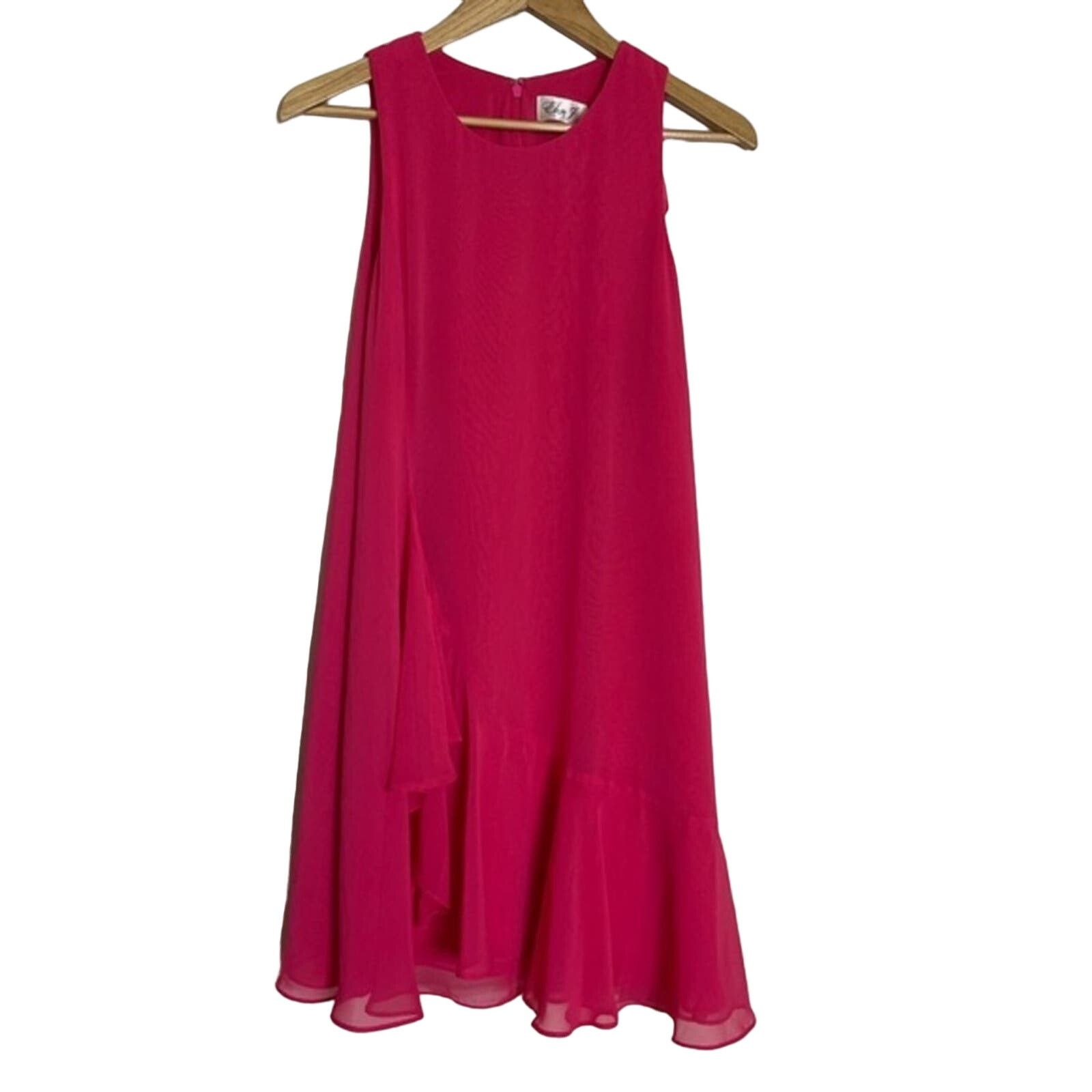 Other Eliza J Ruffle Front Shift Dress Pink Size 8 Size M / US 6-8 / IT 42-44 - 1 Thumbnail