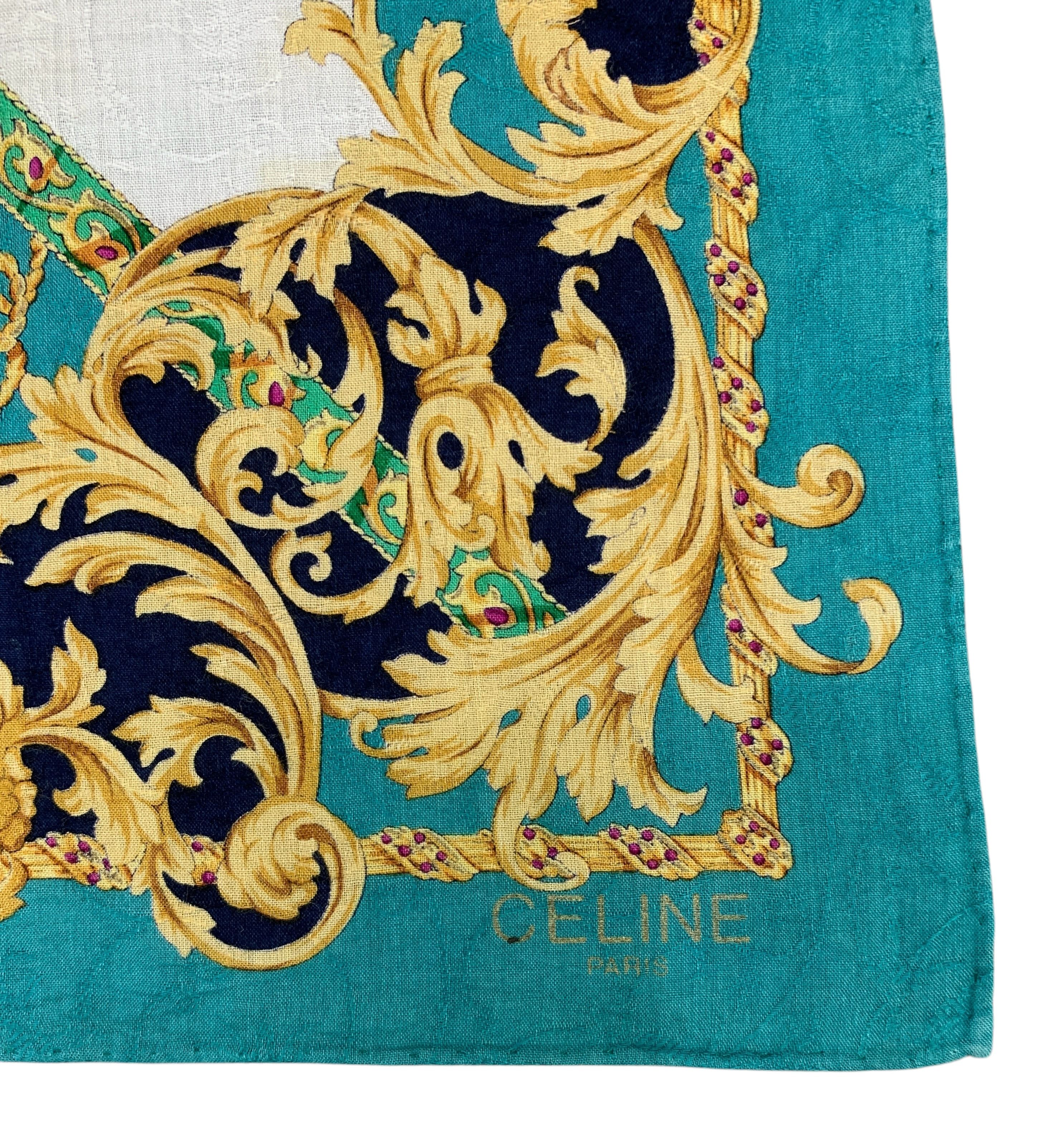 Celine × Vintage Vintage Celine Neckerchief/ Handkerchief - HKA945 Size ONE SIZE - 9 Thumbnail