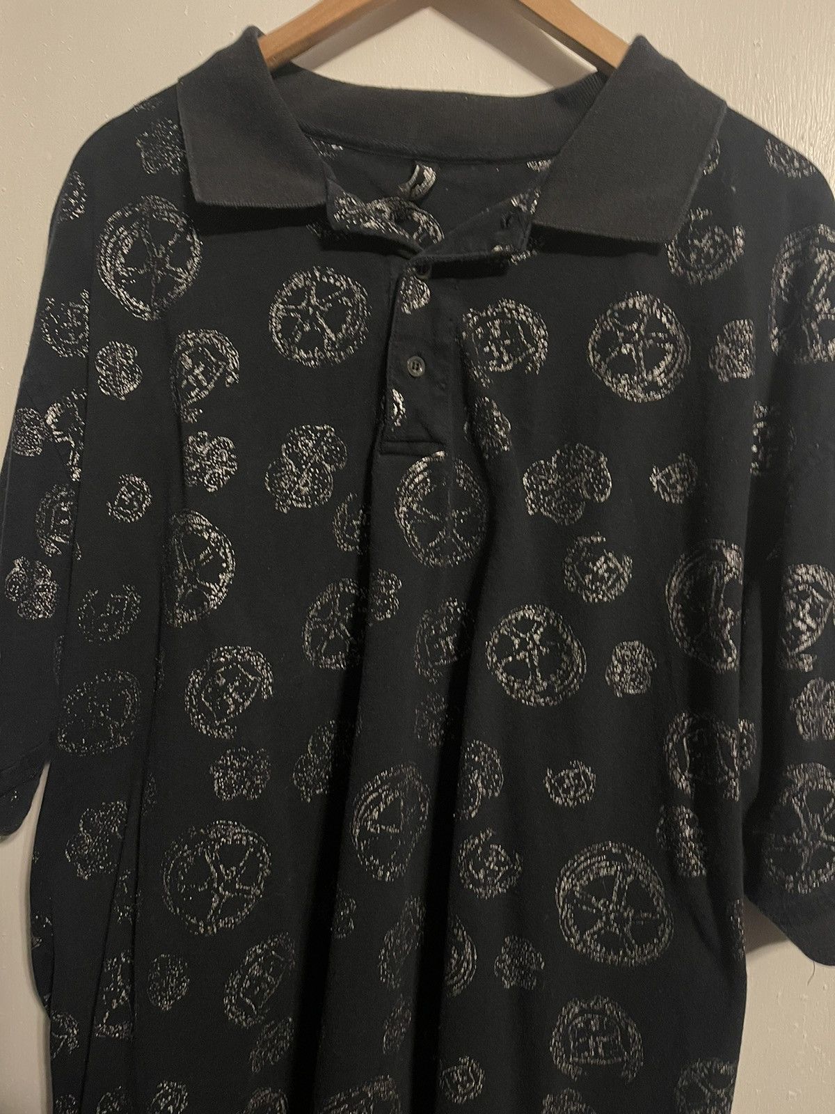 Vintage Vintage Raw Blue Bling Shirt Size US XXL / EU 58 / 5 - 2 Thumbnail