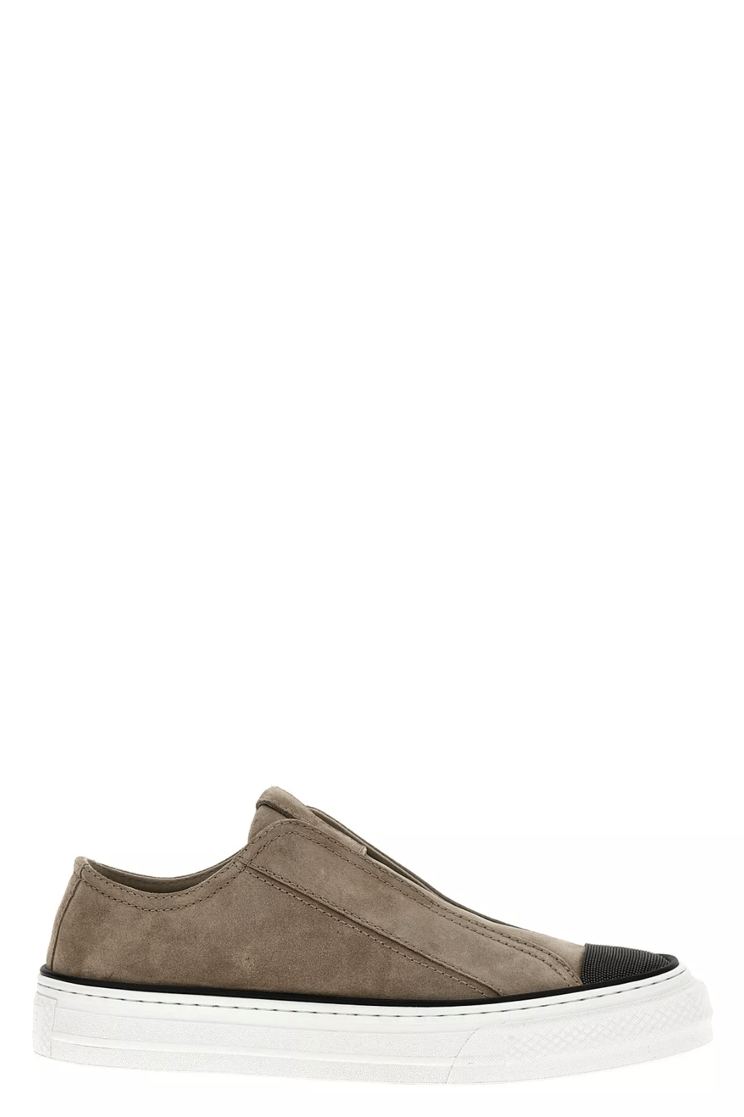 Brunello Cucinelli BRUNELLO CUCINELLI Beige Suede Sneakers New Auth Size US 6 / IT 36 - 6 Thumbnail