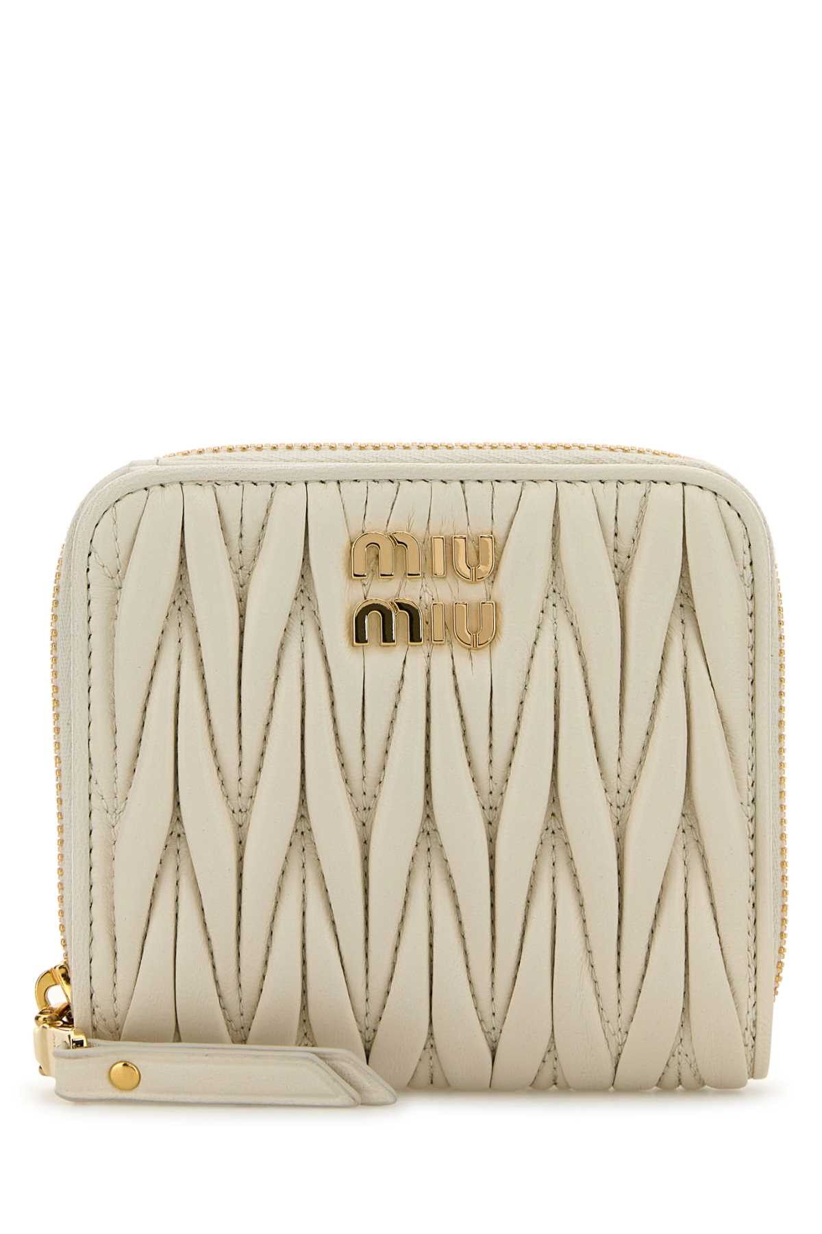 White Nappa Leather Wallet