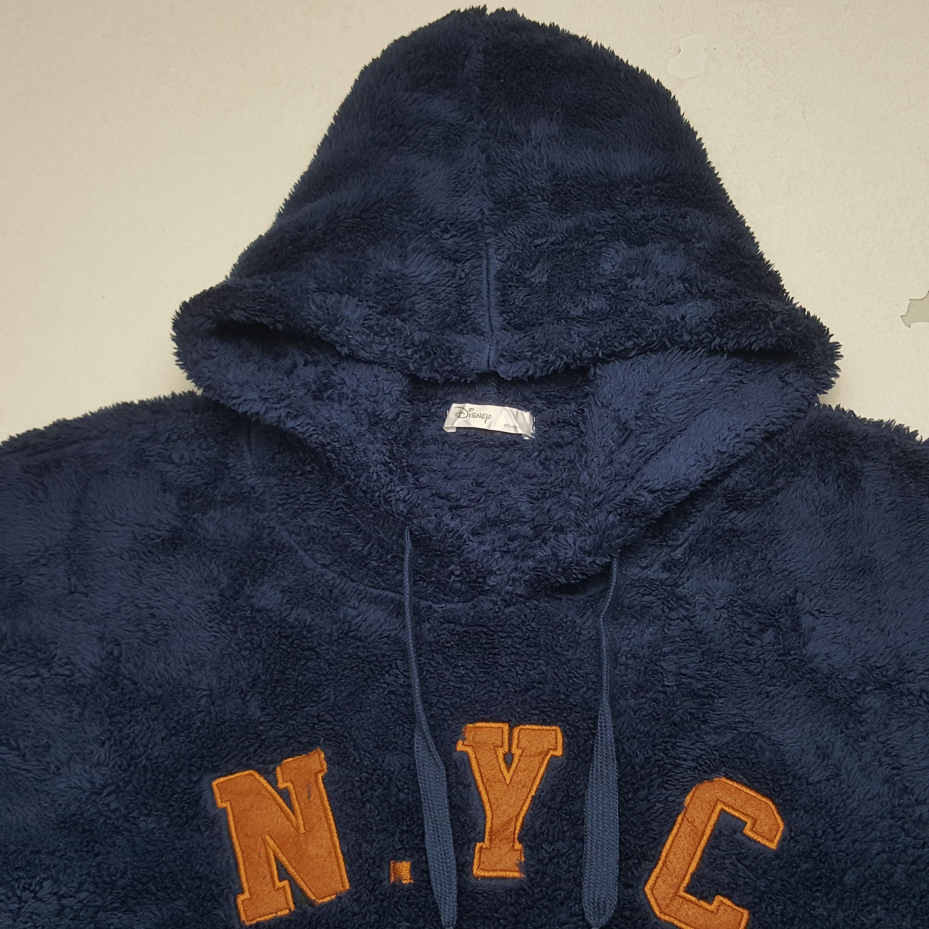 Disney × Mickey Mouse × Vintage Vintage N.Y.C Mickey Mouse Fleece Sweatshirt Hoodie Size US S / EU 44-46 / 1 - 4 Thumbnail