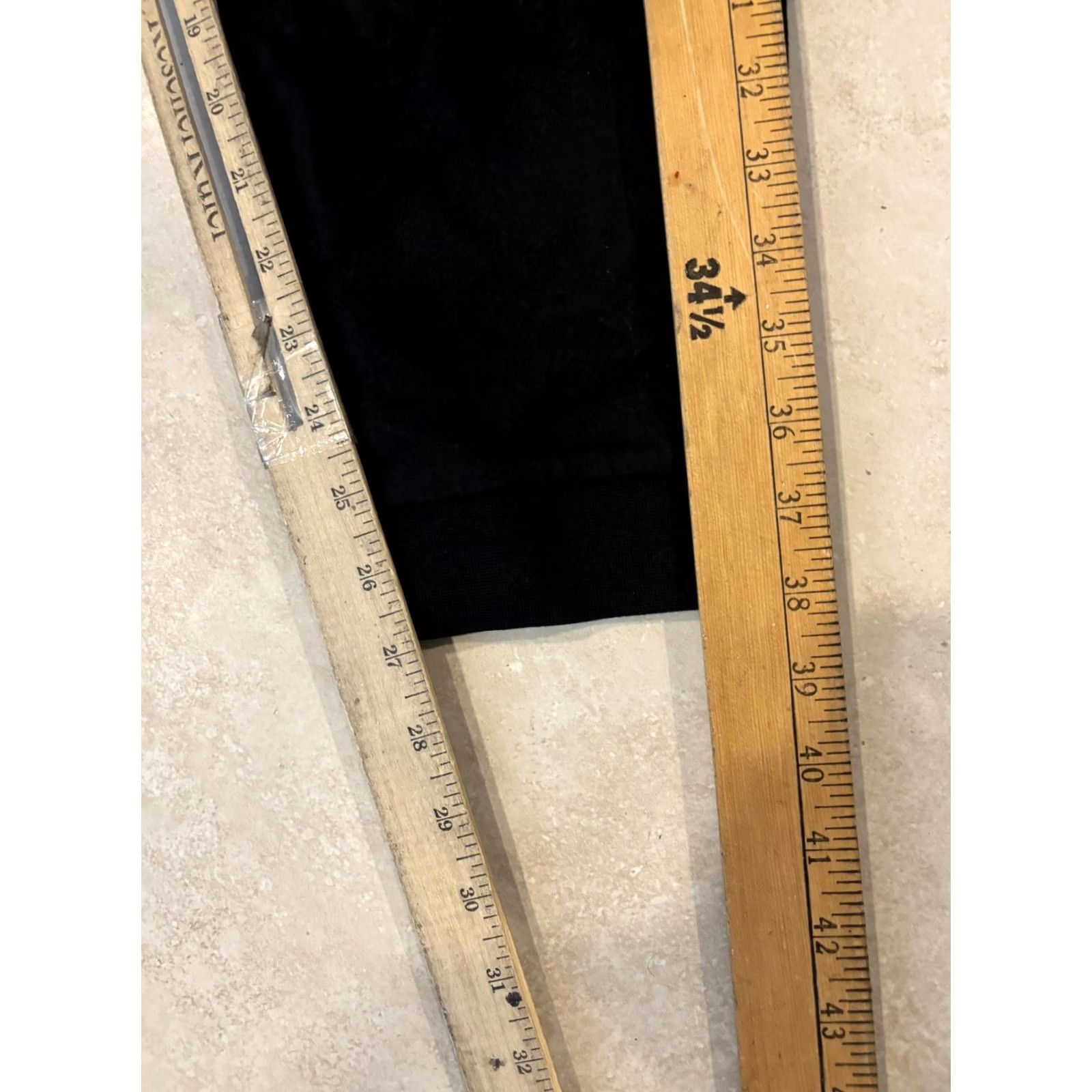 Vintage BOSS Sweatpants Mens XL Black Tapered Joggers Lounge Athletic Pants Pull On Ribbed Cuffs White Logo 29in Inseam Drawstring Regular Waist Size US 36 / EU 52 - 6 Thumbnail