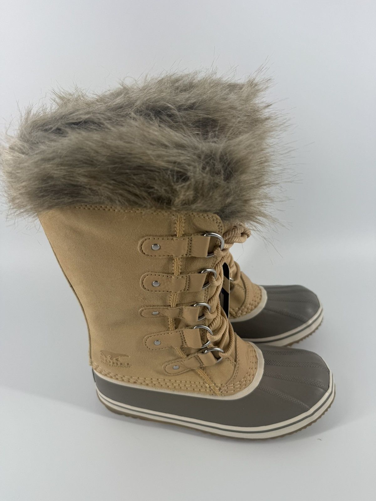 SOREL Sorel Joan of Arctic Boots Suede Faux Fur Waterproof Taupe Size US 7.5 / IT 37.5 - 4 Thumbnail