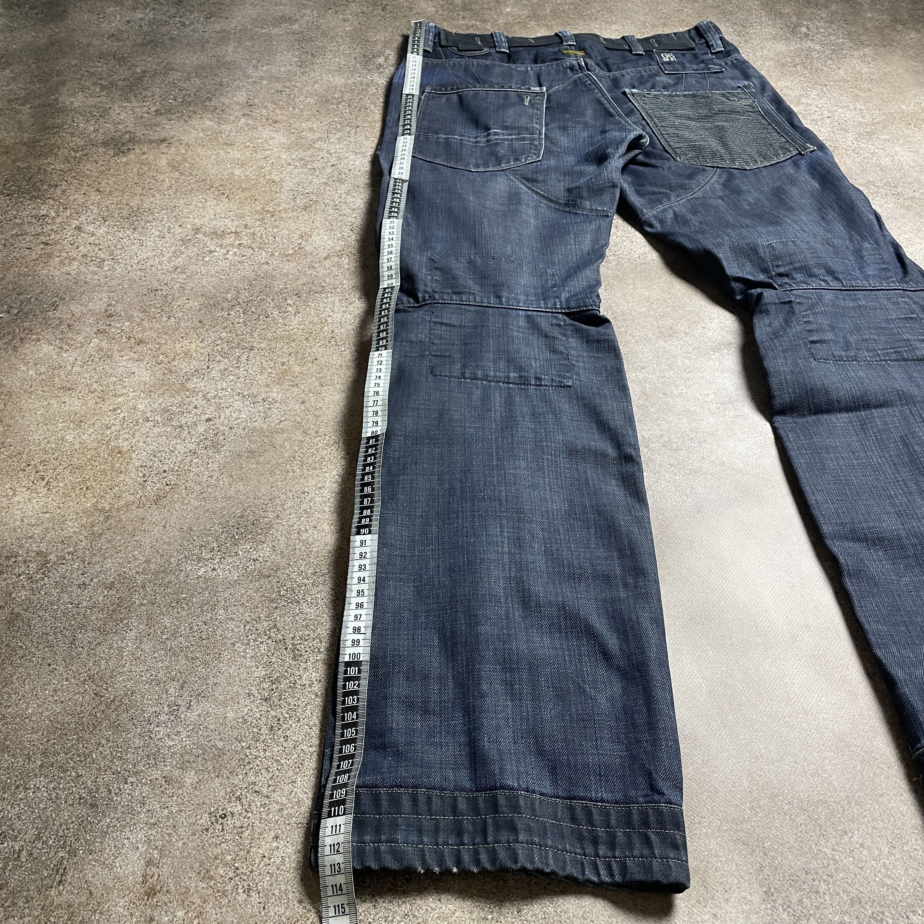 G-Star × Marc Newson ⭐ G-Star Raw Elwood 3301 Flared Denim Navy Jeans Pants Size US 34 / EU 50 - 4 Thumbnail
