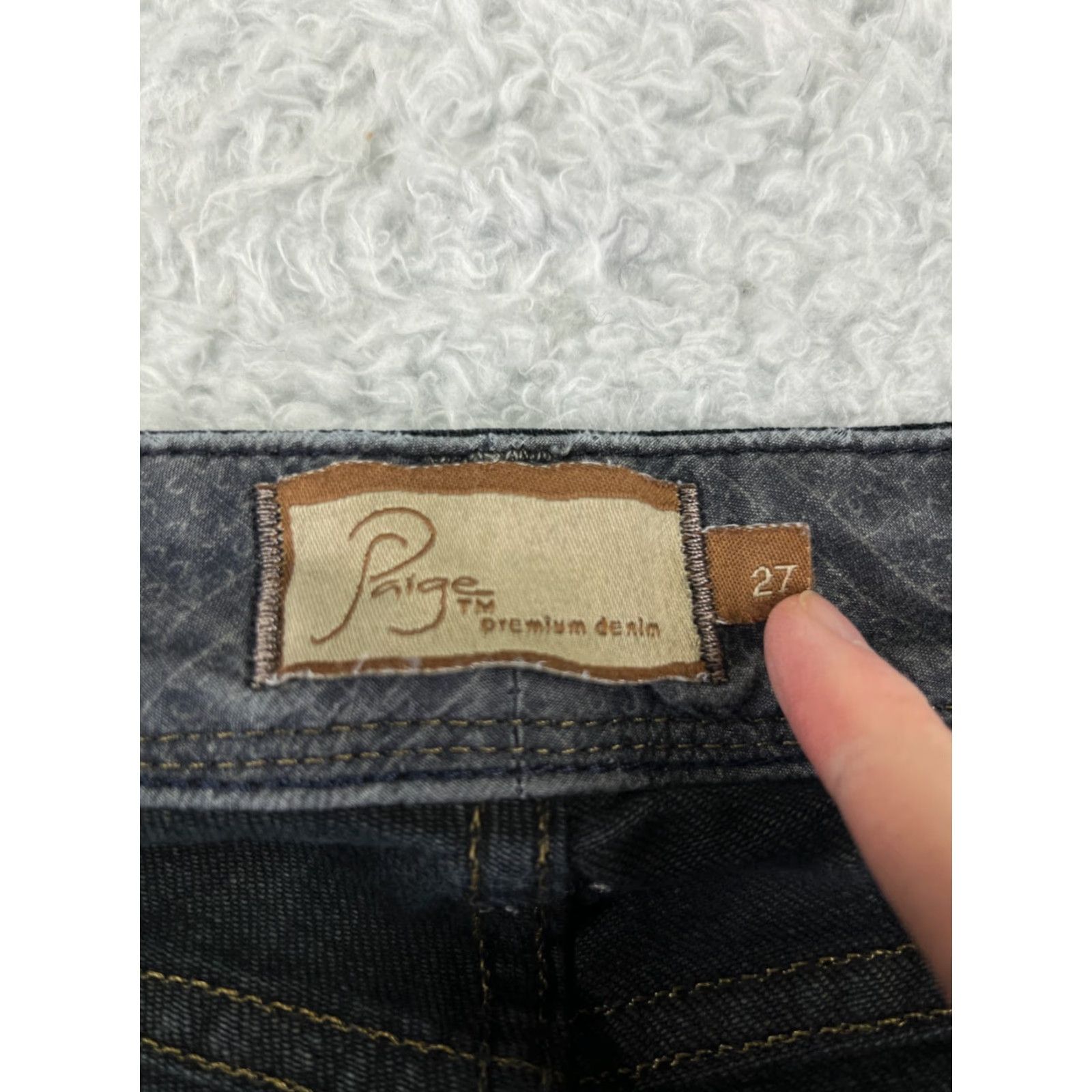Paige Paige Womens Jeans 27 Blue Denim Bootcut Western 5-Pocket Design Regular Inseam 30 Color Blue Size 27" / US 4 / IT 40 - 3 Thumbnail